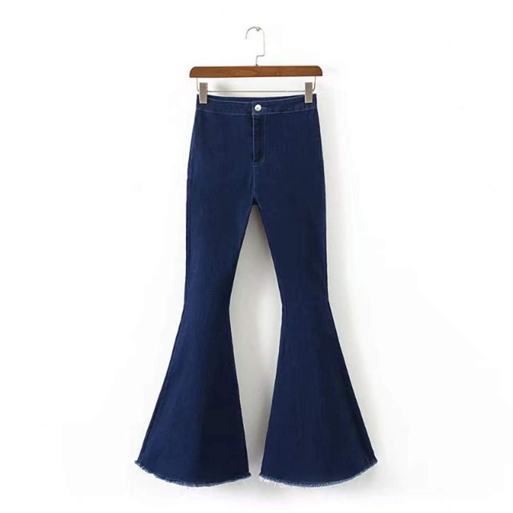 Women's High Waist Flared Jeans - Stretchy Bell Bottom Denim Pants with Fitted Design | Perfect for 70s Retro Style, Casual Outfits & Vintage Fashion Looks