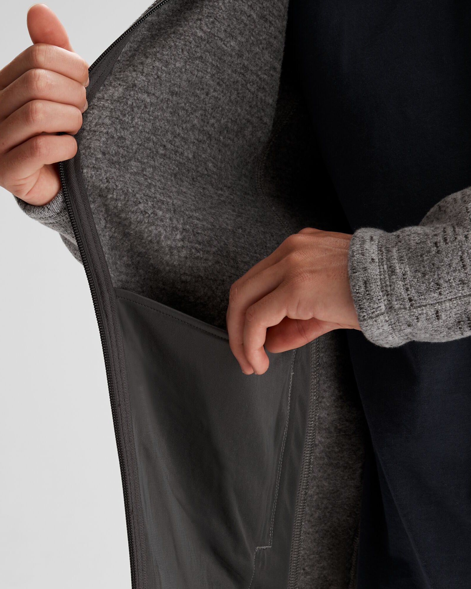 Men's Aikman Fleece Jacket - Steel Grey Marle | Warm & Comfortable Winter Outerwear for Outdoor Activities & Casual Wear