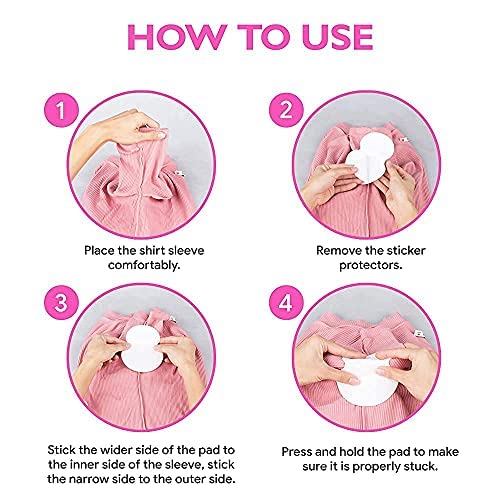 SBA Prime Disposable Underarm Sweat Pads for Hyperhidrosis & Excessive Sweating - Invisible Dress Shields for Men & Women - 10 Cotton Lining Pads (1 Pack) - Perfect for Office Wear, Formal Events & Hot Weather