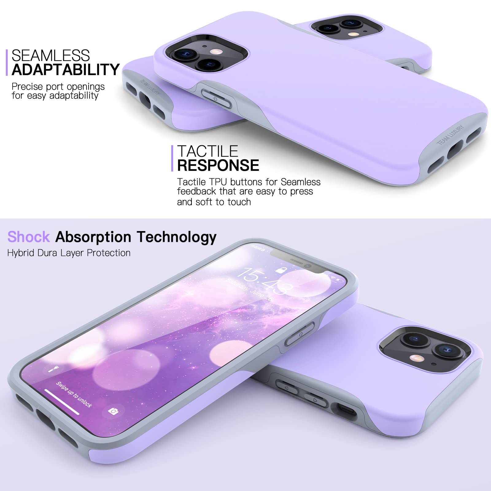 Military-Grade Shockproof iPhone 12/12 Pro Case (6.1