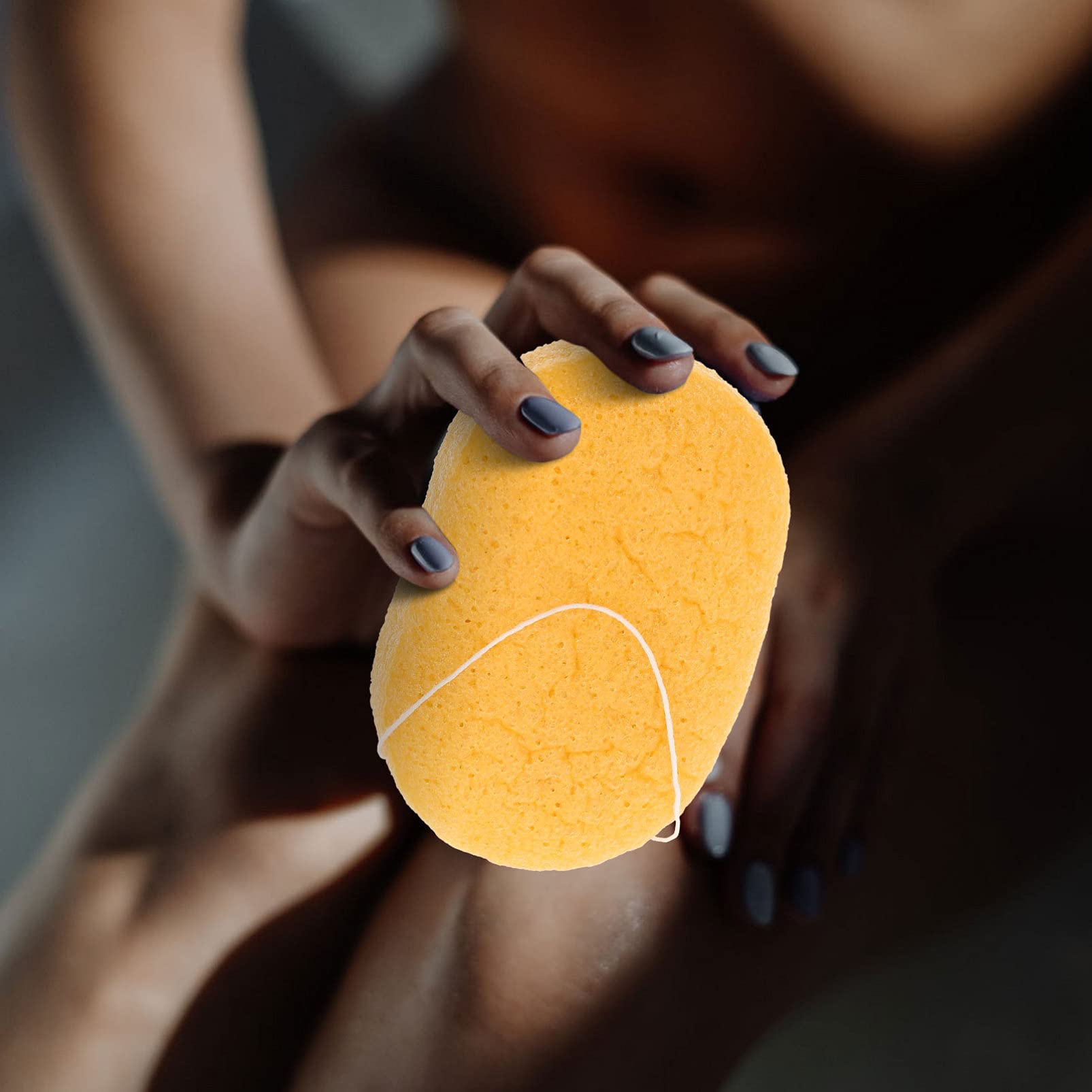 DOITOOL Natural Makeup Sponge & Volcanic Mud Facial Sponge - Exfoliating & Deep Pore Cleansing for Flawless Makeup Application & Skincare (Brown) | Perfect for Daily Beauty Routine, Travel & Professional Makeup Artists