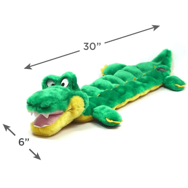 Outward Hound Squeaker Matz Plush Alligator Dog Toy - Durable Chew Toy for Small & Medium Dogs - Perfect for Fetch, Tug-of-War & Cuddle Time