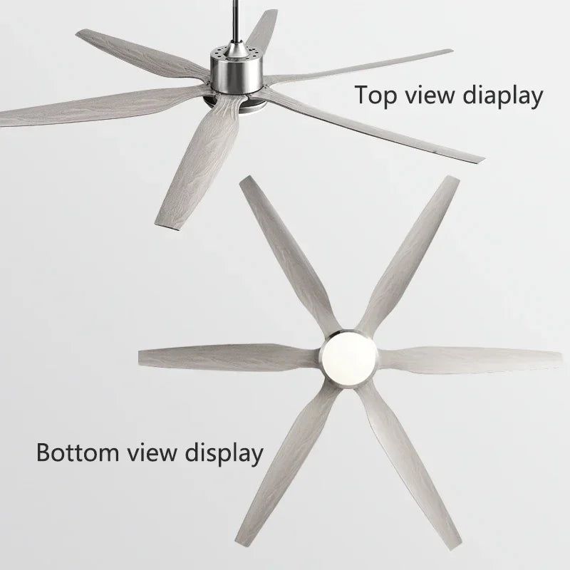 Premium 6-Blade High-Velocity Ceiling Fan with Remote Control - Ideal for Living Room, Bedroom, and Outdoor Patio Cooling