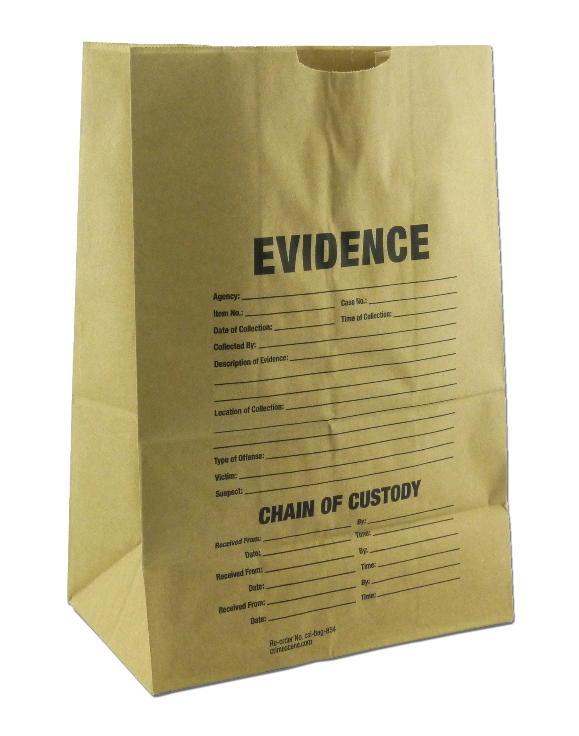 Crime Scene Evidence Bags - 12 Pack Paper & Plastic Sample Bags for Forensic Investigations, Police Work & Evidence Collection | Ideal for Law Enforcement, Crime Labs & Security Professionals