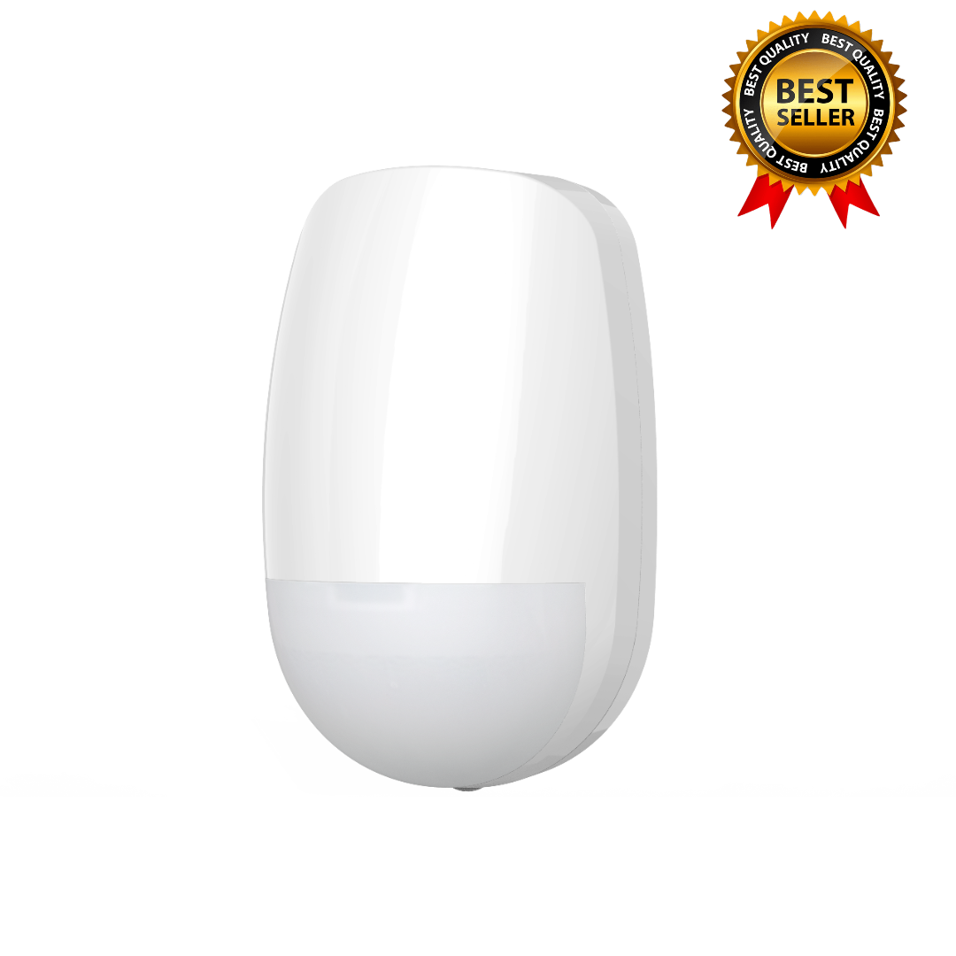Wireless PIR Motion Sensor Alarm - 15m Detection Range, Pet-Friendly for Home Security - Ideal for Indoor/Outdoor Use in Homes, Offices & Gardens