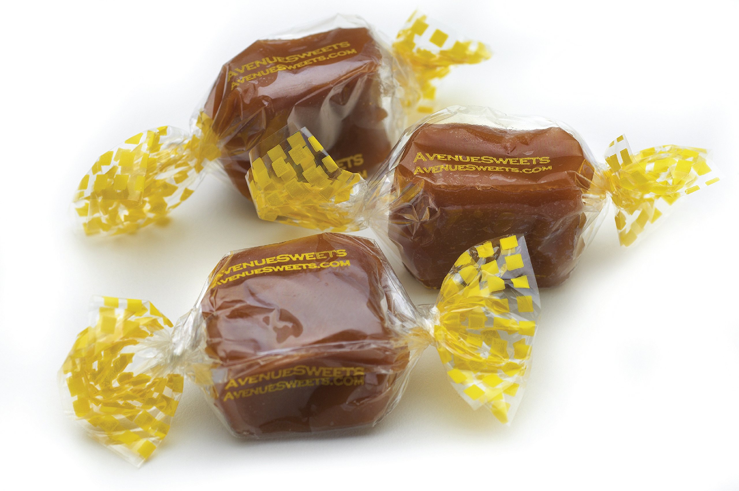 AvenueSweets Handmade Individually Wrapped Soft Vanilla Caramels - 2 Pack (5.2 oz Each) - Gourmet Candy for Gifts, Parties & Dessert Platters