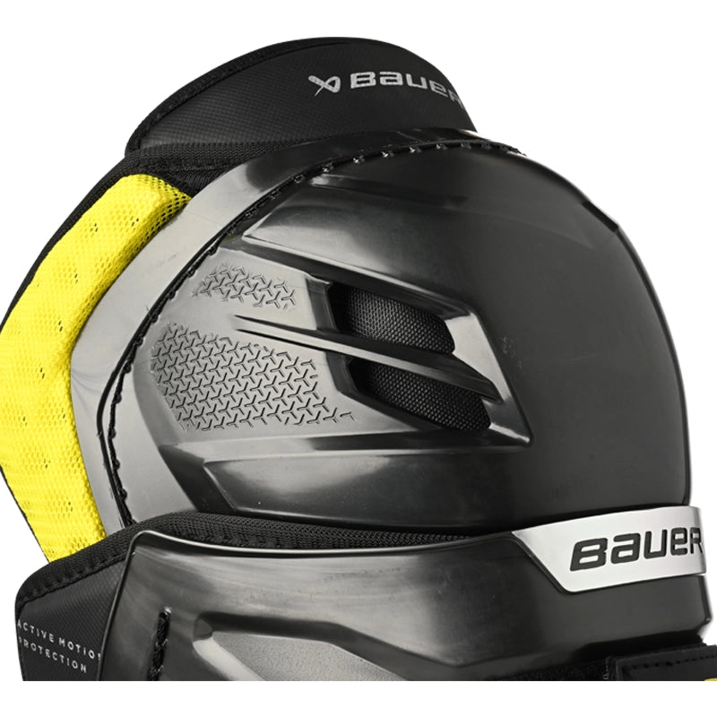 Bauer Supreme Mach Intermediate Hockey Shin Guards - Lightweight & Durable Protection for Ice Hockey Players - Perfect for Training & Competitive Games