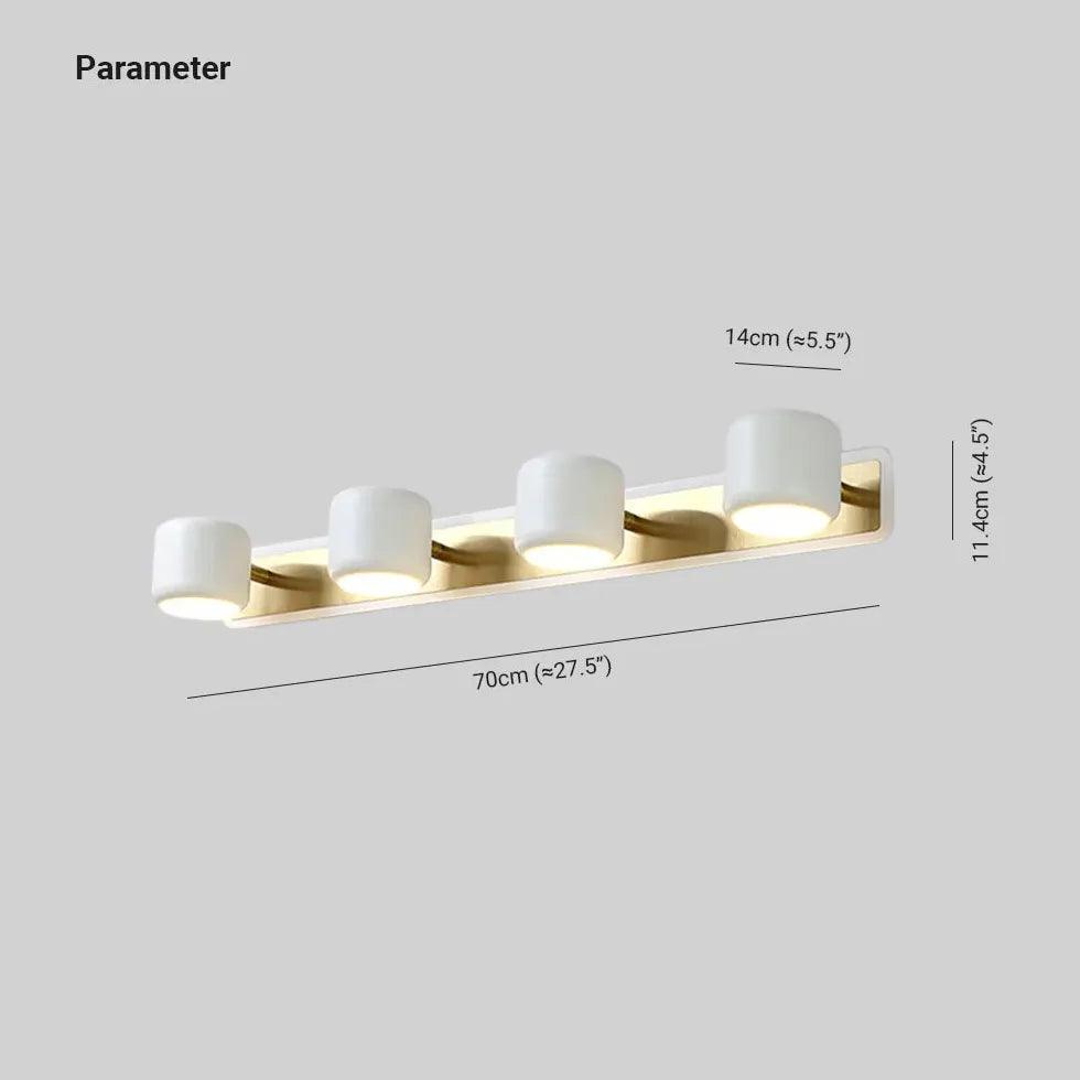Waterproof Cylindrical LED Bathroom Spotlight - Dimmable Ceiling Light for Shower, Vanity, and Mirror Lighting - Energy Efficient Modern Bathroom Lighting Fixture