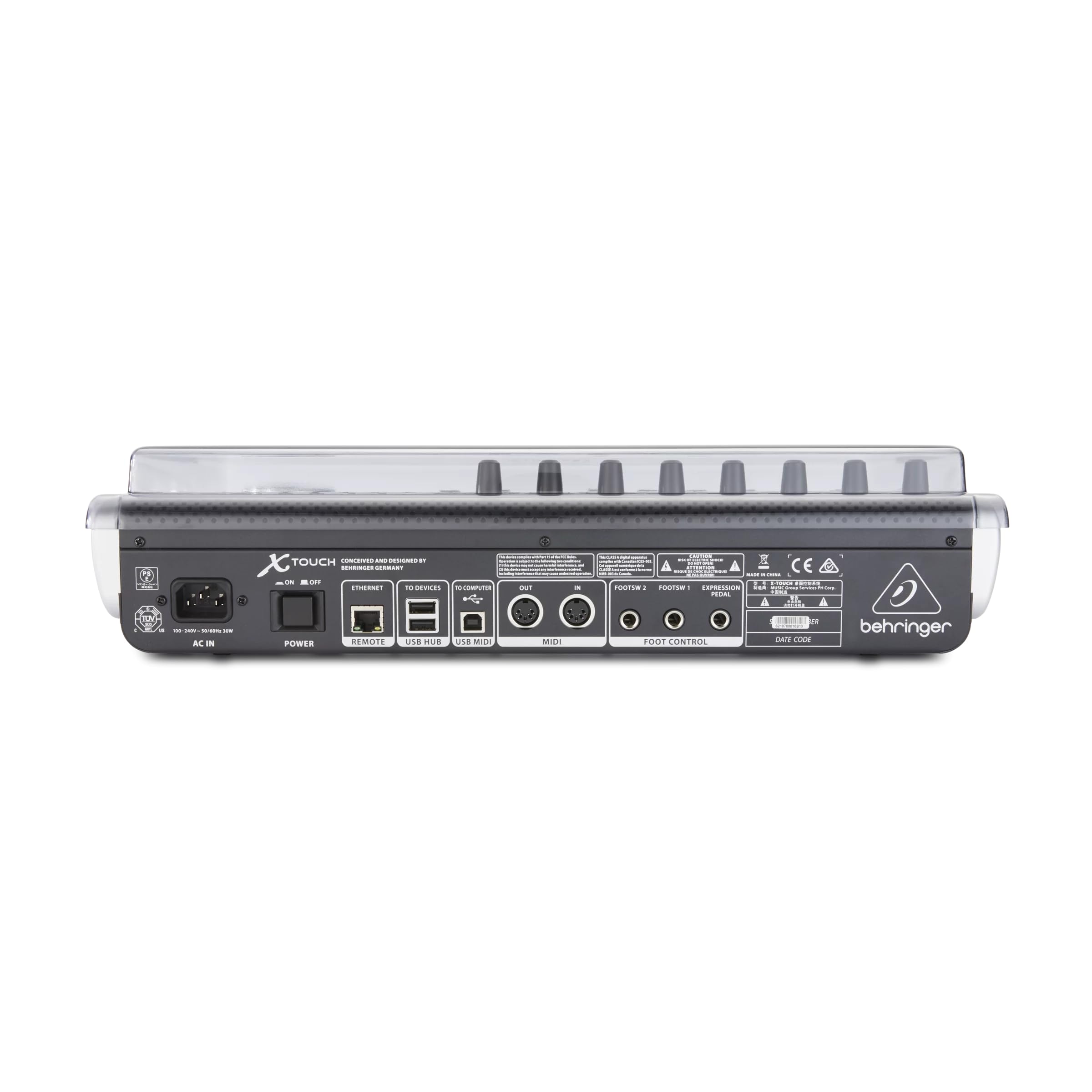 Behringer X-Touch Decksaver Protective Cover | Dustproof & Scratch-Resistant Shield for Music Production & DJ Equipment | Perfect for Studio, Live Performances & Travel