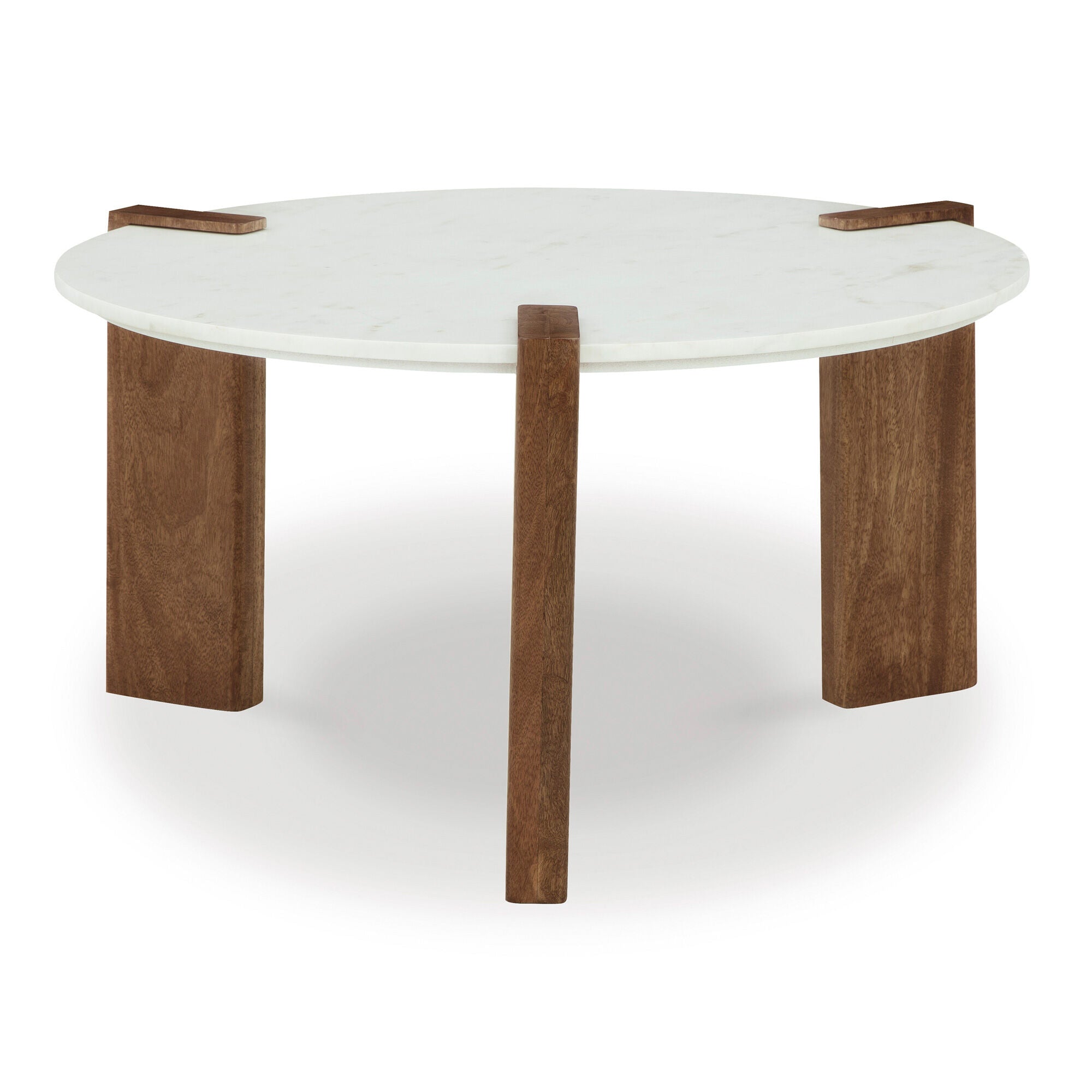 Isanti Round Coffee Table - Modern Wooden Living Room Furniture for Home Decor, Perfect for Family Gatherings & Relaxing