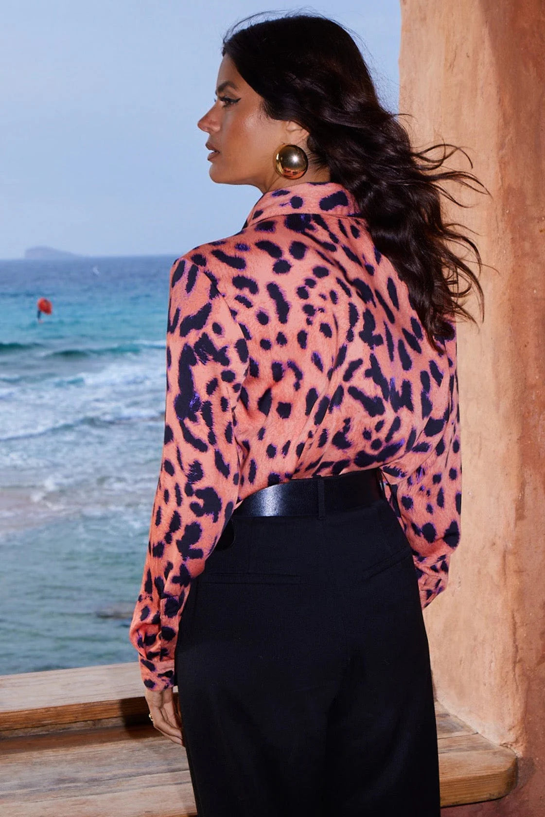Nevada Shirt - Plorange Leopard Print Casual Button Up Shirt for Men | Perfect for Outdoor Adventures, Parties & Everyday Wear
