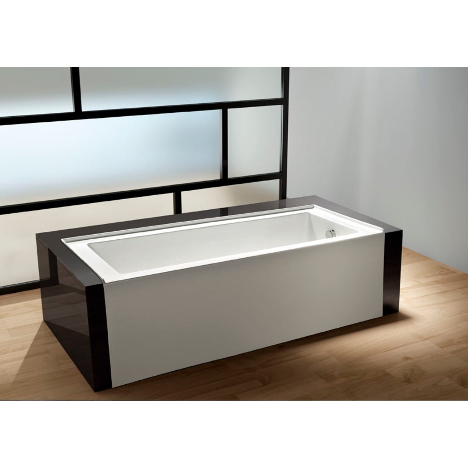 Aqua Eden VTDE603122R 60-Inch Acrylic Rectangular 3-Wall Alcove Bathtub - Right Hand Drain, Glossy White - Perfect for Modern Bathrooms & Spa-Like Retreats