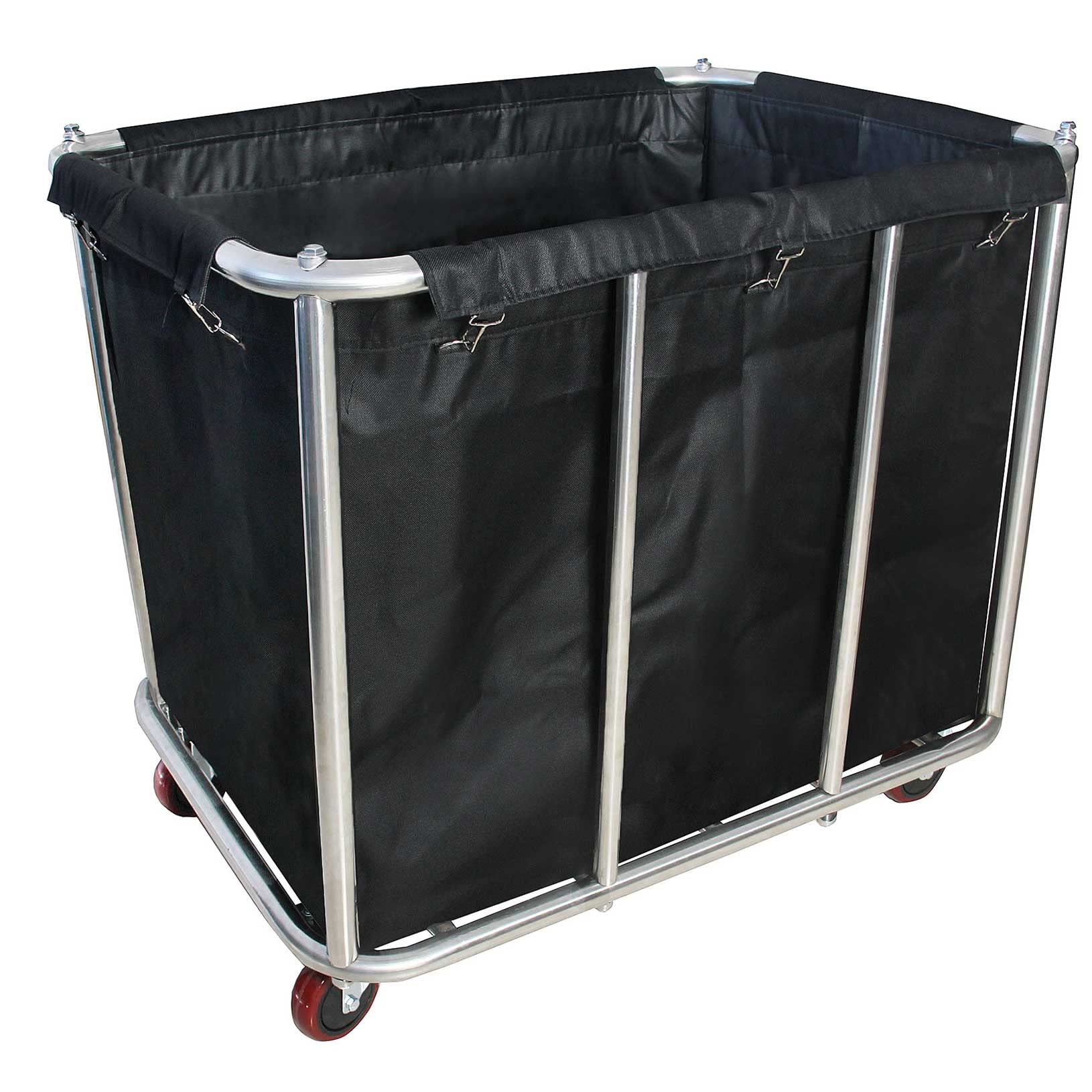 Commercial Laundry Cart - 11.35 Bushel (105 Gallon) Heavy Duty Rolling Laundry Hamper with 4