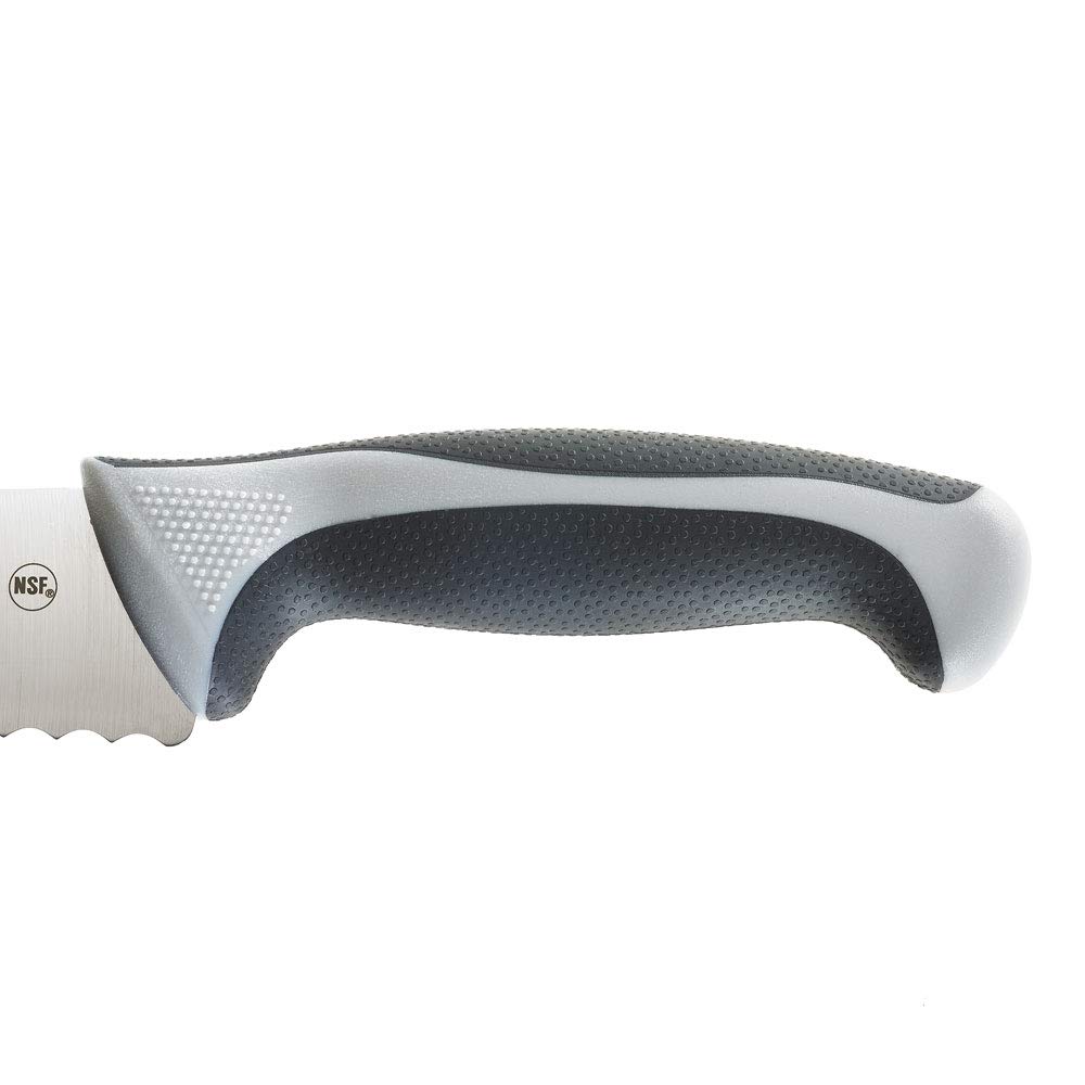 Mercer Culinary Millennia 10-Inch Wavy Edge Stainless Steel Bread Knife - Professional Gray Kitchen Knife for Slicing Bread, Cakes & Pastries - Perfect for Bakeries, Restaurants & Home Baking
