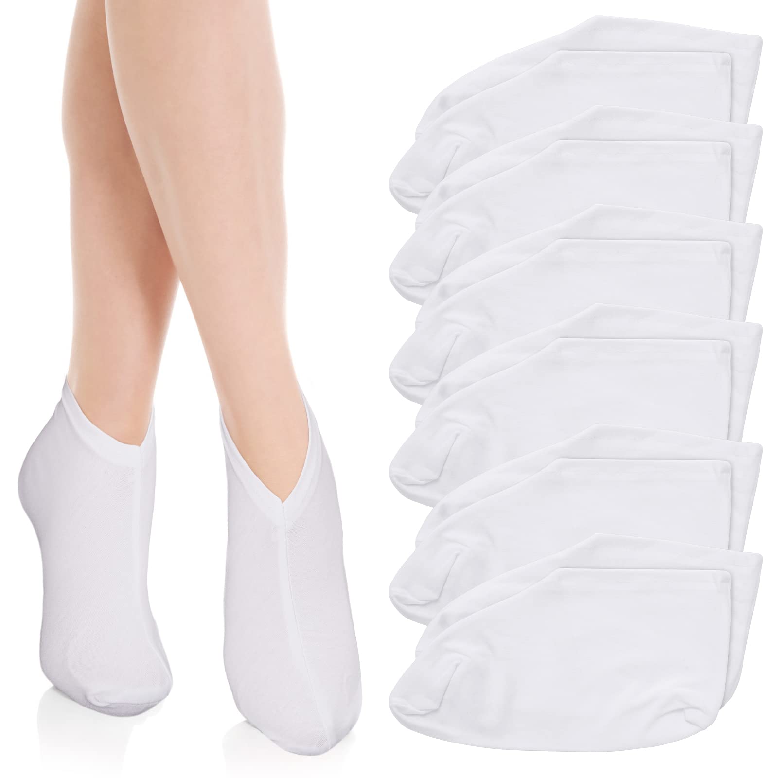 Moisturizing Socks for Dry Feet - 6 Pairs, Spa & Cracked Heel Repair for Women & Men - Perfect for Overnight Foot Care