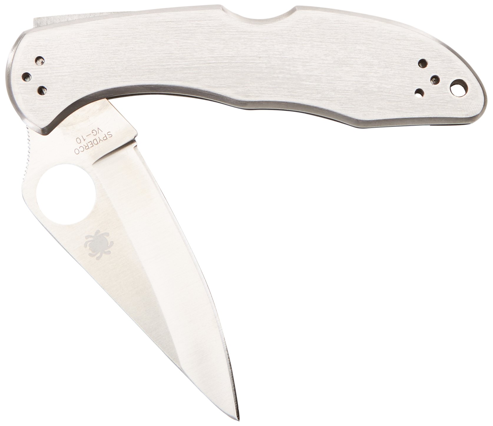 Spycerco Delica 4 Stainless Steel Folding Knife with Combo Edge - Perfect for EDC, Outdoor Adventures & Survival Gear