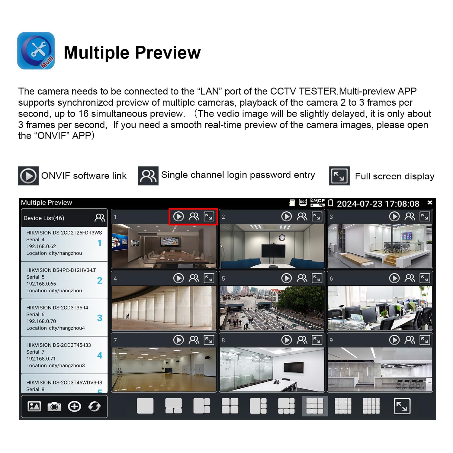 8K IP Camera Tester with PoE - 7