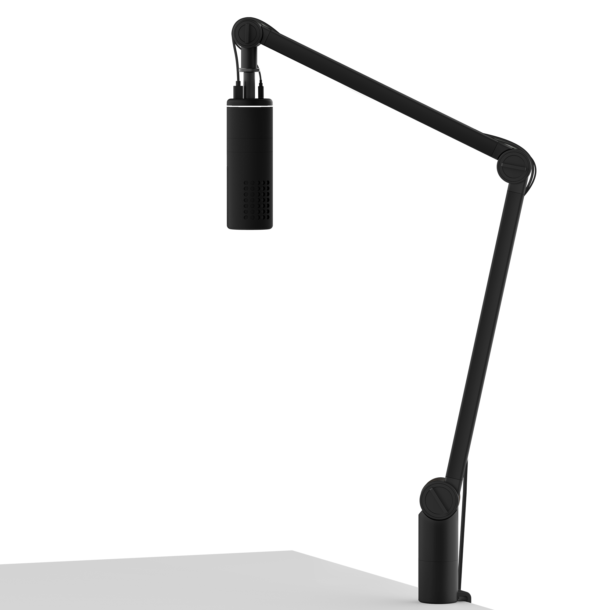 Adjustable Microphone Boom Arm Stand with Shock Mount - Professional Studio Recording, Podcasting & Streaming Setup for Home & Office Use