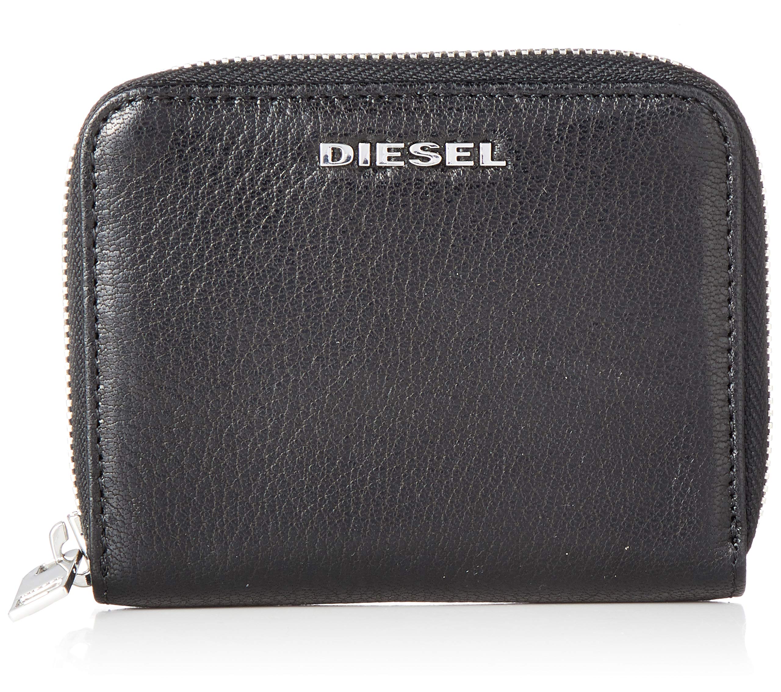 Diesel CRASSU Zip-Round Wallet for Men - Genuine Leather RFID Blocking Bifold Wallet - Perfect for Travel, Business & Everyday Use