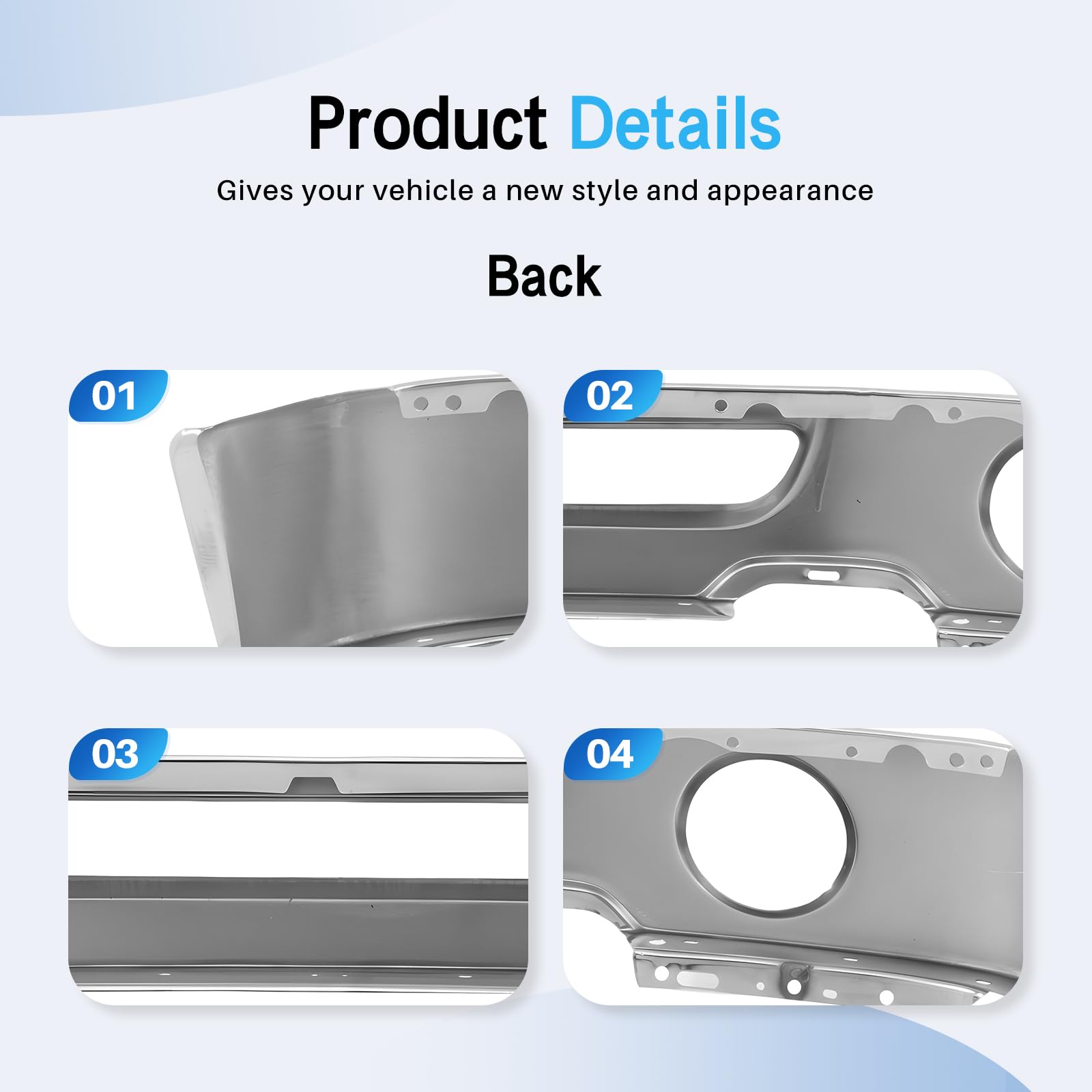 2006-2008 Ford F-150 & Lincoln Mark LT Chrome Front Bumper Replacement - FO1002399 6L3Z17757BA | Heavy-Duty Car Parts for Off-Road & Daily Driving