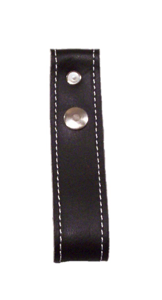 Black Whip Holder - Durable Bullwhip Holster with Belt Loop for Cowboy Costume & Western Reenactment | Perfect for Rodeo, Cosplay & Equestrian Events