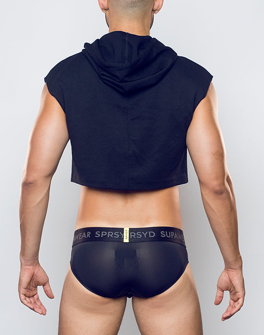 Supawear Women's Cropped Hoodie - Soft Fleece Pullover for Casual Wear, Gym, and Street Style Fashion