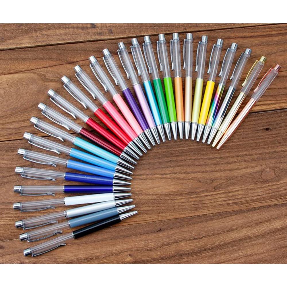 28-Pack Colorful Empty Tube Floating DIY Pens - Liquid Sand Pen Supplies for Crafts, Gifts & Party Favors - Perfect for DIY Projects, School Activities & Creative Writing