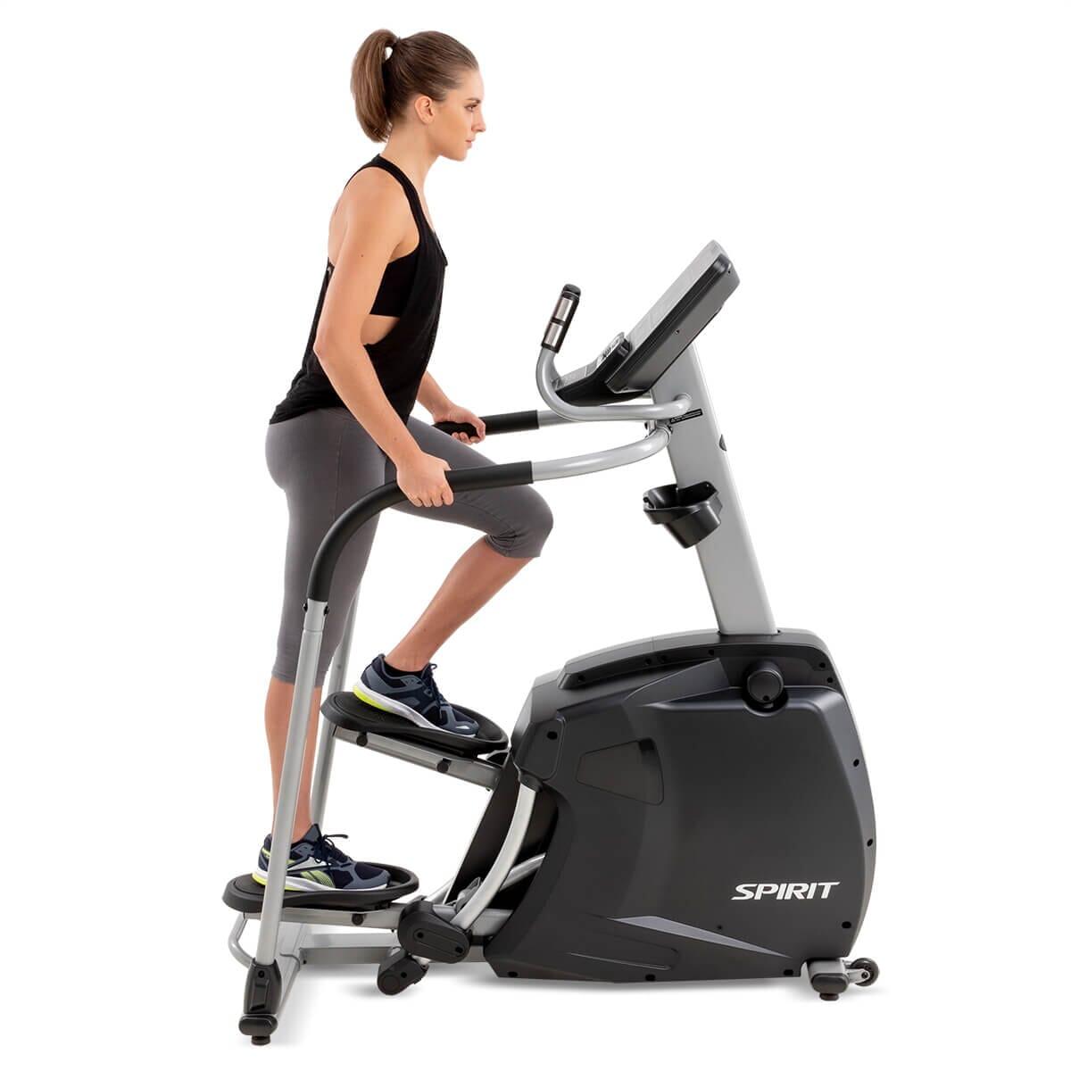 Spirit Fitness CS800 Stepper Machine - Compact Home Exercise Equipment for Cardio & Leg Workouts - Perfect for Small Spaces & Apartment Workouts