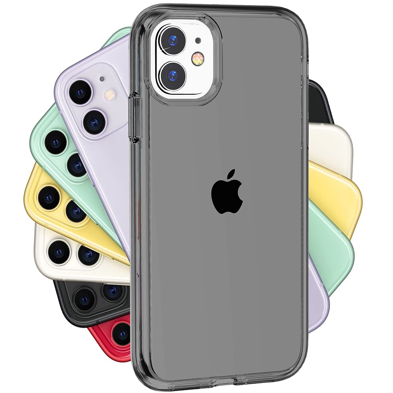 FanTEK Crystal Gray TPU Phone Case for iPhone 11 (6.1 Inch) - Shockproof Slim Protective Cover | Perfect for Everyday Use, Travel & Outdoor Activities