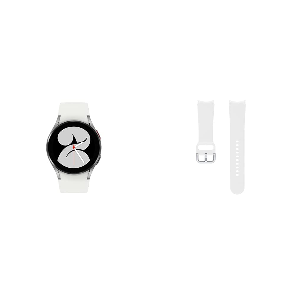 Samsung Galaxy Watch 4 44mm LTE Smartwatch with ECG - Silver for Fitness & Workouts