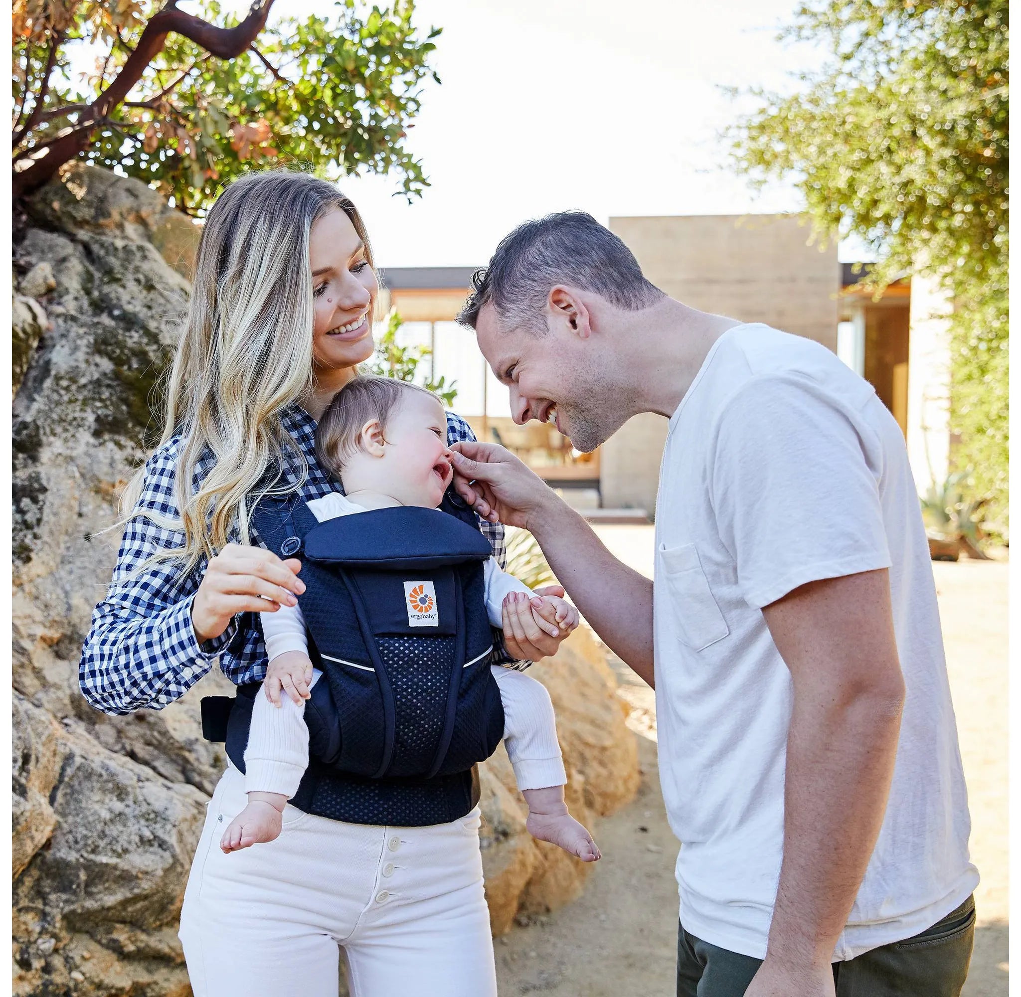 Omni Breeze All-Position Mesh Baby Carrier - Breathable & Ergonomic Infant Carrier for Newborn to Toddler (Midnight Navy) - Perfect for Hiking, Travel & Everyday Use