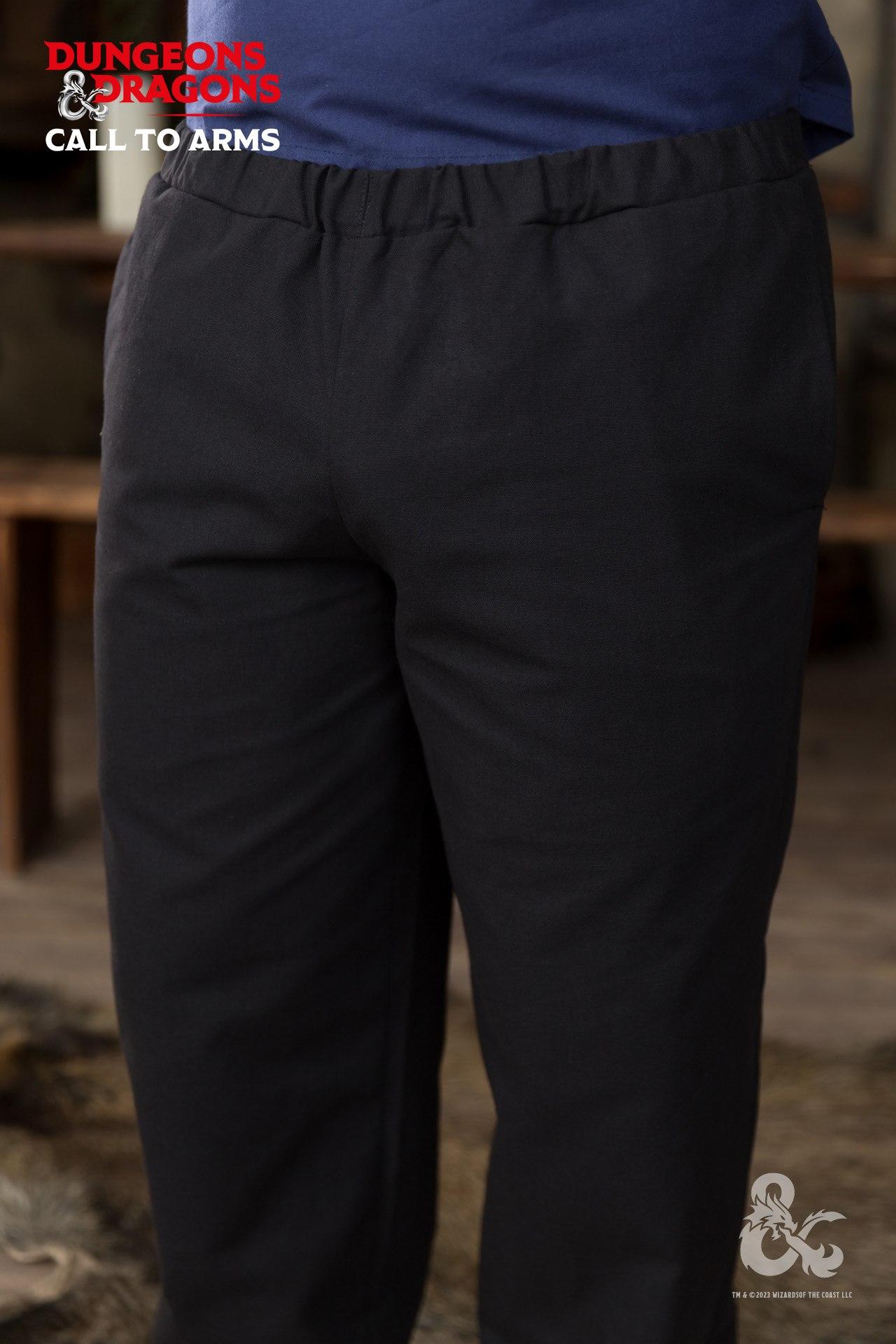 Dungeons & Dragons Bard Pants Black - Fantasy RPG Costume for Cosplay, LARP & Game Nights