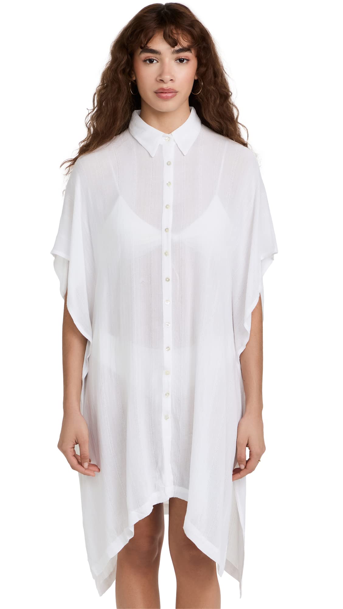 LSpace Anita Cover-Up Dress - White - XS/SM (0-4) | Beach Cover Up, Poolside Dress, Summer Vacation Outfit
