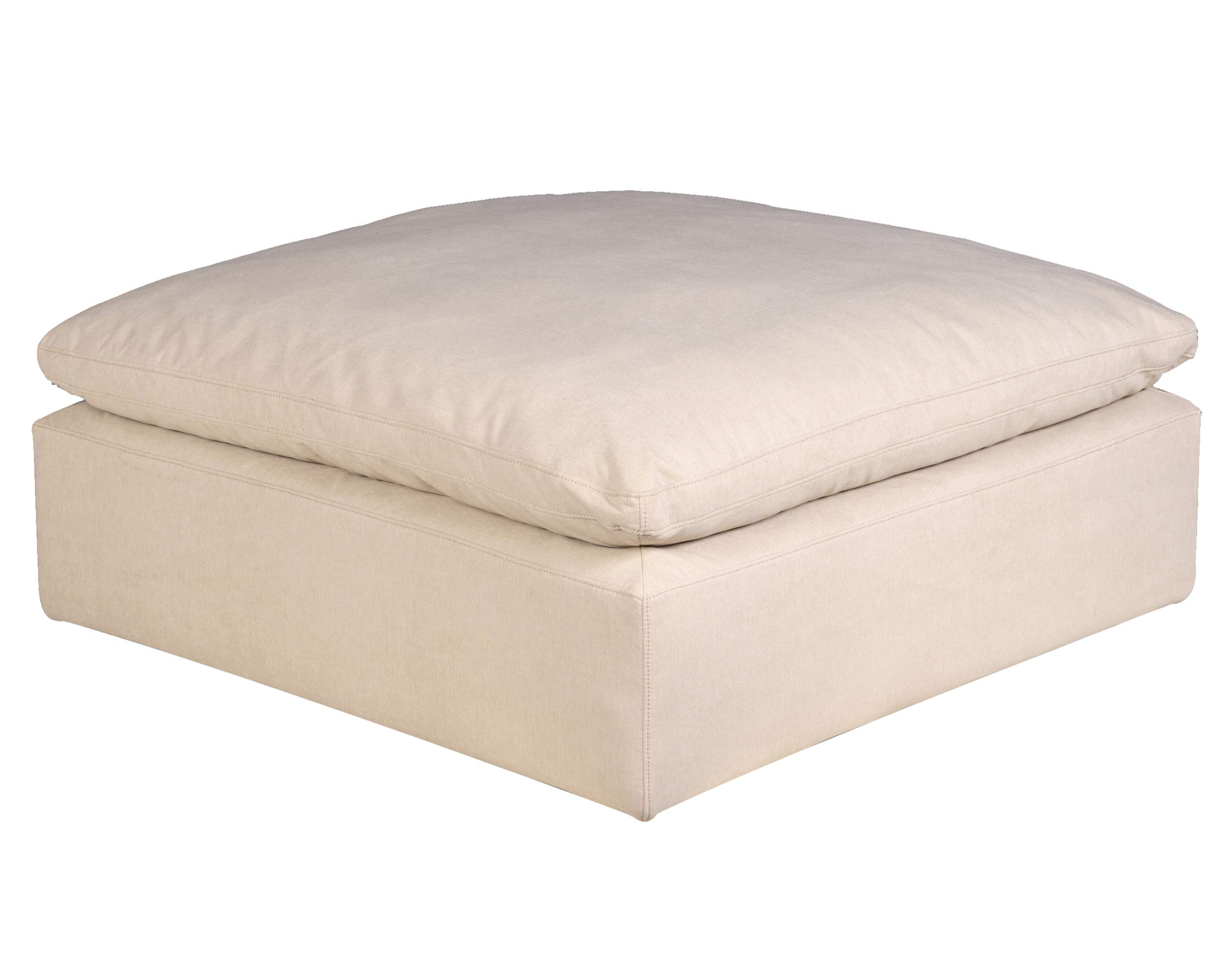 Sunset Trading Cloud Puff Furniture Slipcover - Tan Color, Customizable Sofa Cover for Living Room, Bedroom & Home Decor