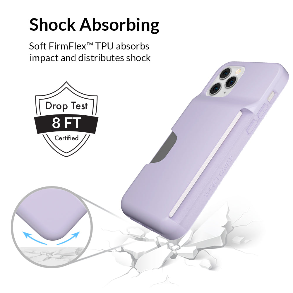 Light Purple iPhone Wallet Case - Slim Protective Phone Cover with Card Holder for iPhone 13/14/15 - Perfect for Everyday Use, Travel & Shopping