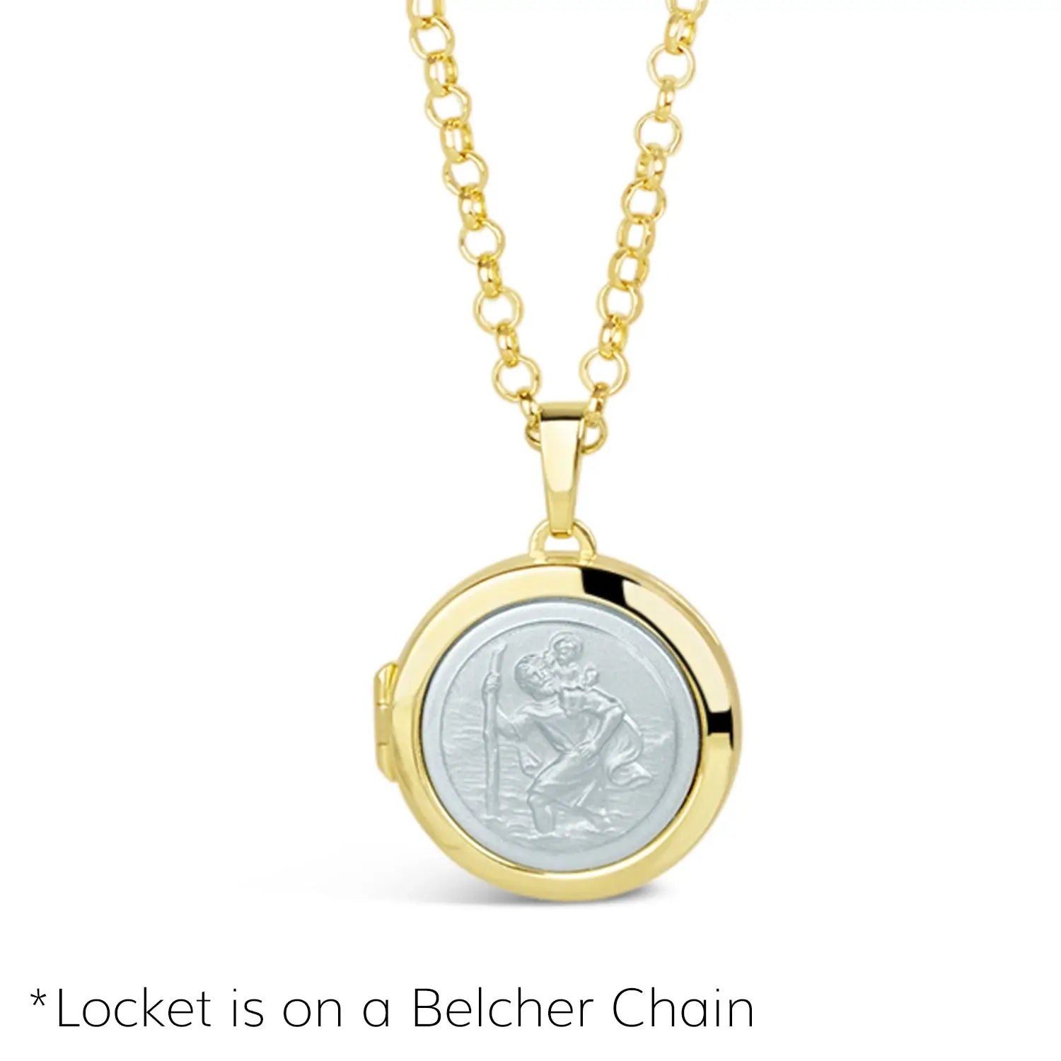 St. Christopher Pendant Necklace for Men - 14K Gold & Sterling Silver Religious Jewelry - Perfect for Travel Protection & Gifts