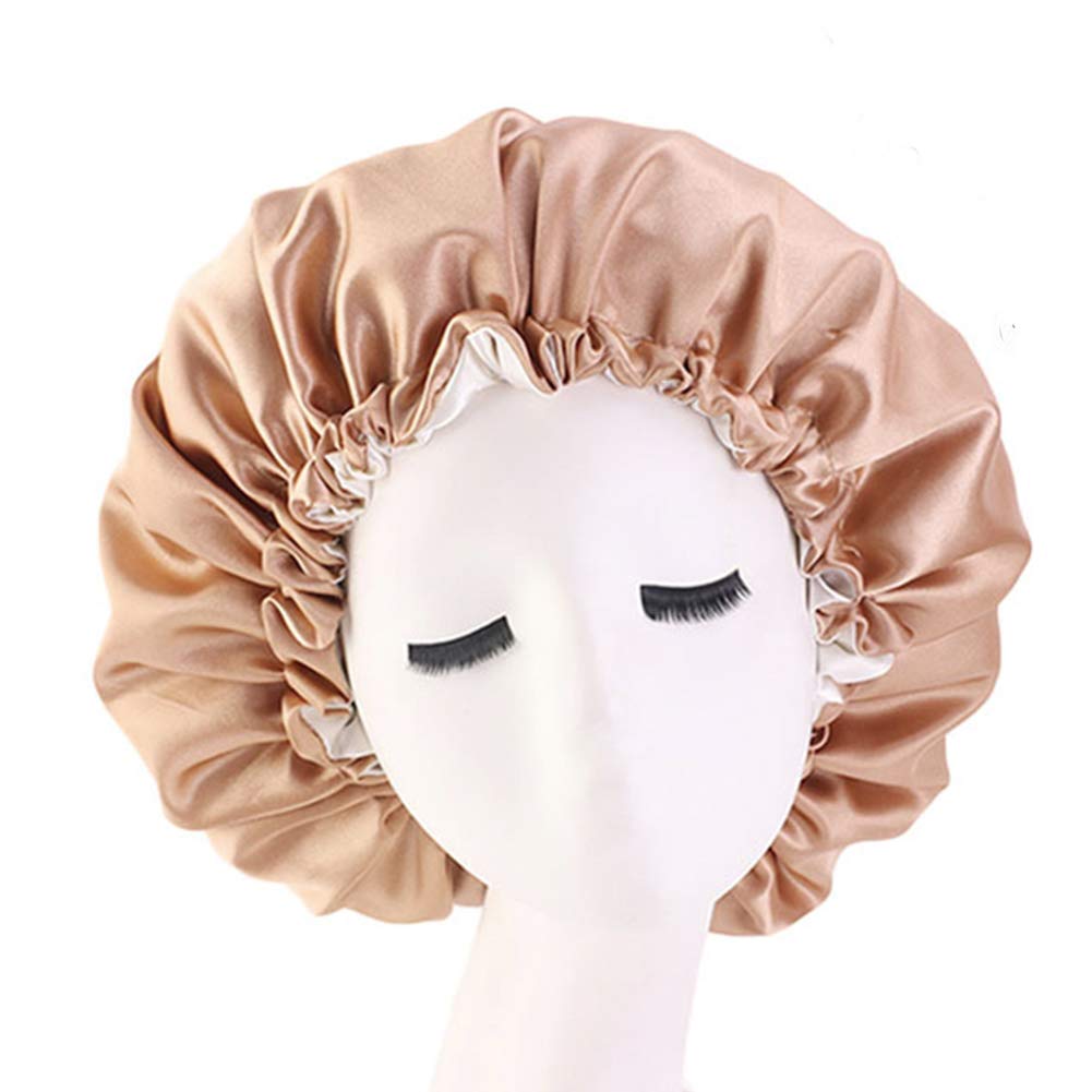 Double Layer Bonnet for Women - Soft & Breathable Sleep Cap for Natural Hair Protection - Perfect for Nighttime, Travel & Home Use