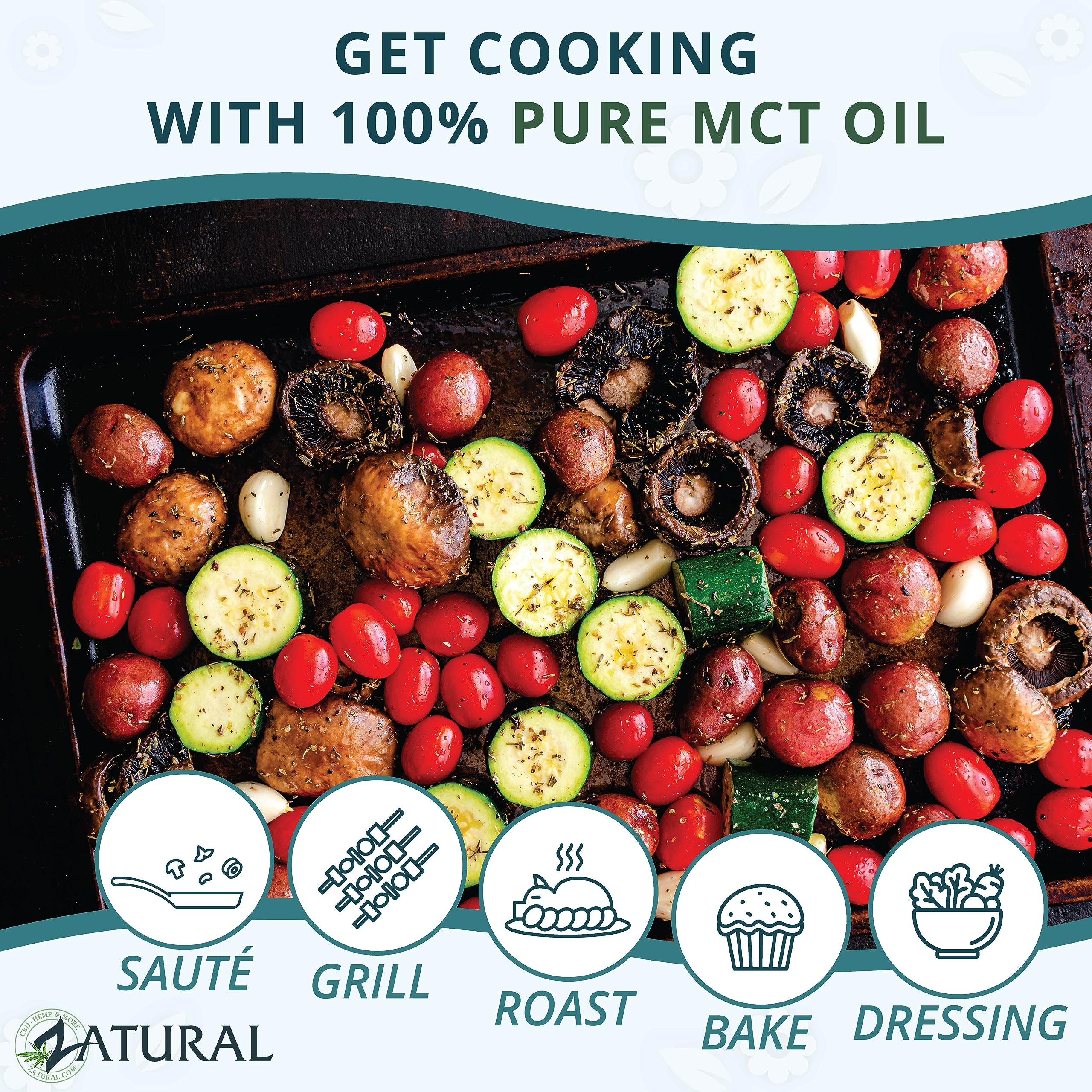 Premium Pure MCT Oil - 100% Natural Coconut Carrier Oil for Massage, Skin Hydration & Hair Care | Therapeutic Grade, 8 Oz | Ideal for Keto Cooking, Aromatherapy & DIY Beauty Products