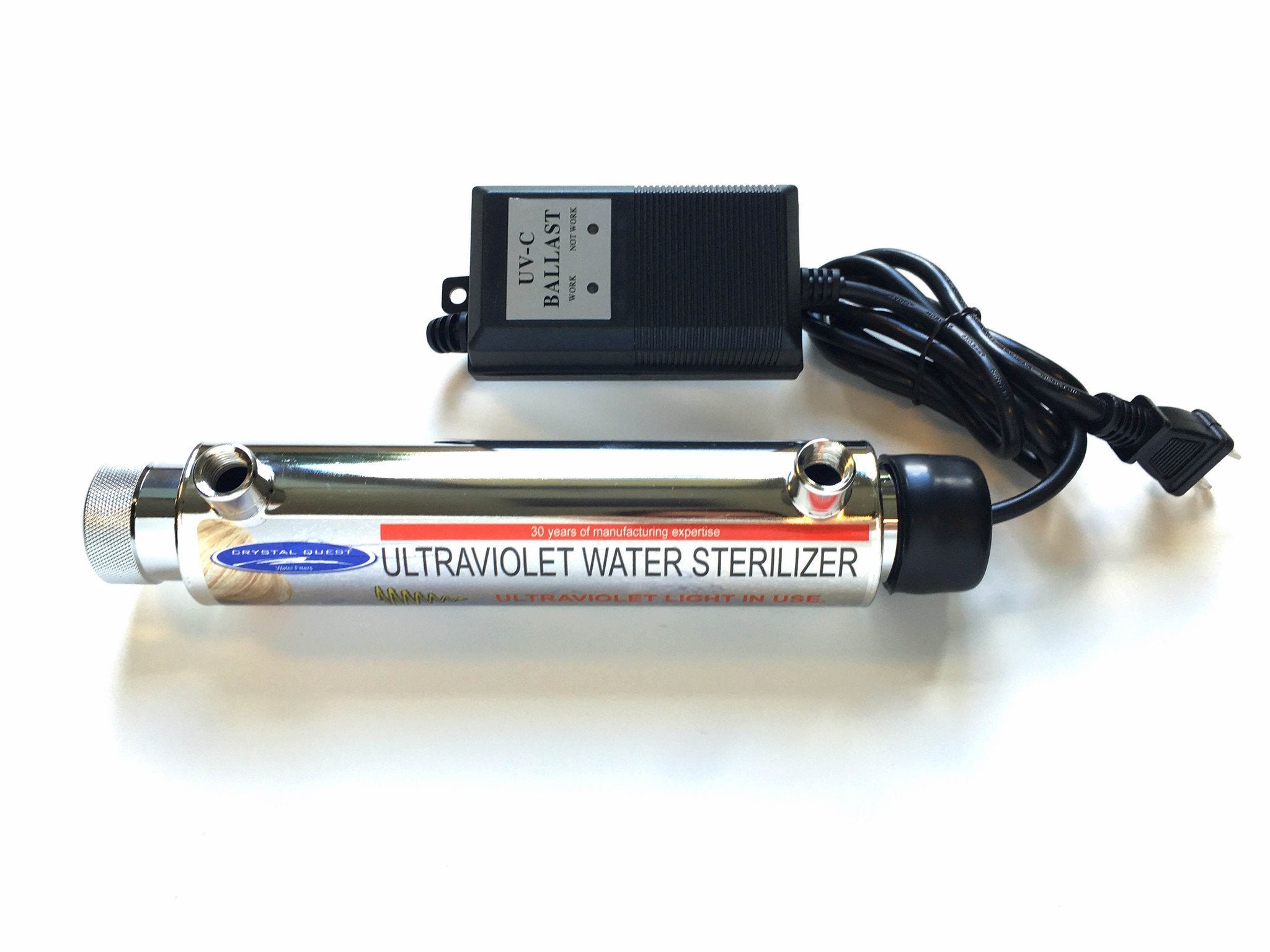 1 GPM Ultraviolet Water Sterilizer System - UV Water Purifier for Home, Camping & Travel - Eliminates 99.9% Bacteria & Viruses - Safe Drinking Water Solution