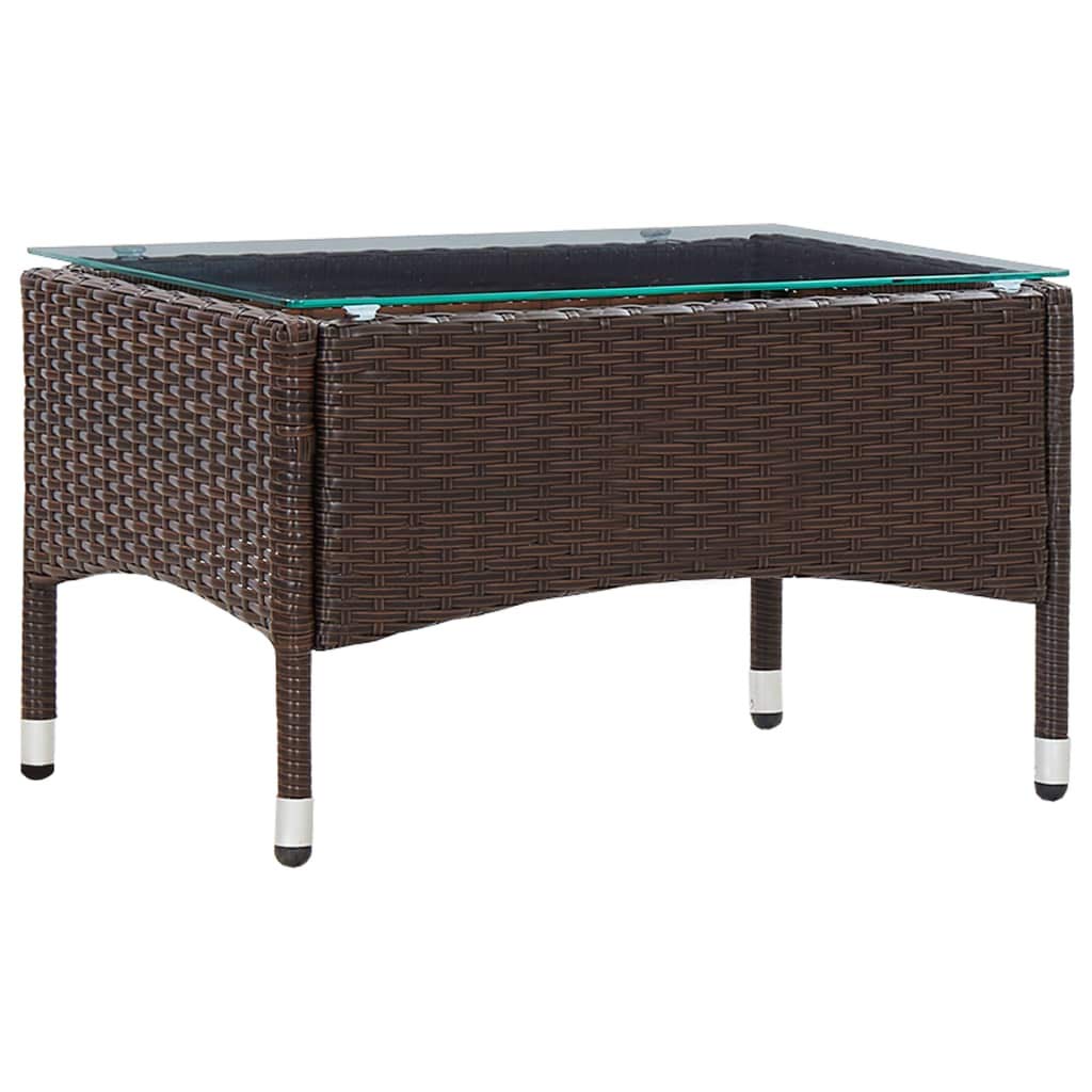 Brown Coffee Table & Tea Trolley - Multi-Purpose Wooden Side Table for Living Room, Garden & Outdoor Use - Perfect for Tea Time, Reading & Decor
