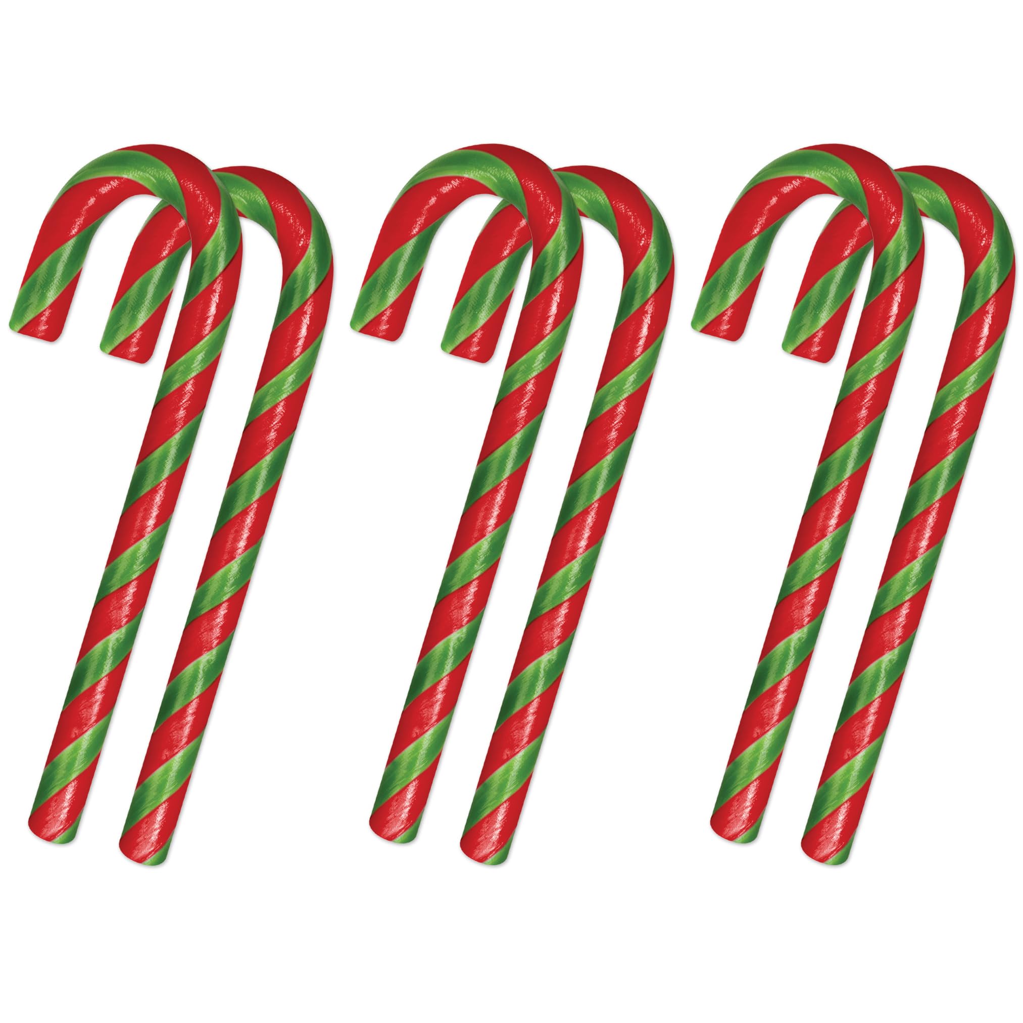 Archie McPhee's Spicy Jalapeño Candy Canes - Pack of 6 (9g Each) | Mexican-Inspired Holiday Candy | Christmas Stocking Stuffers, Funny Gag Gifts | Perfect for Office Parties, Secret Santa & Festive Treats