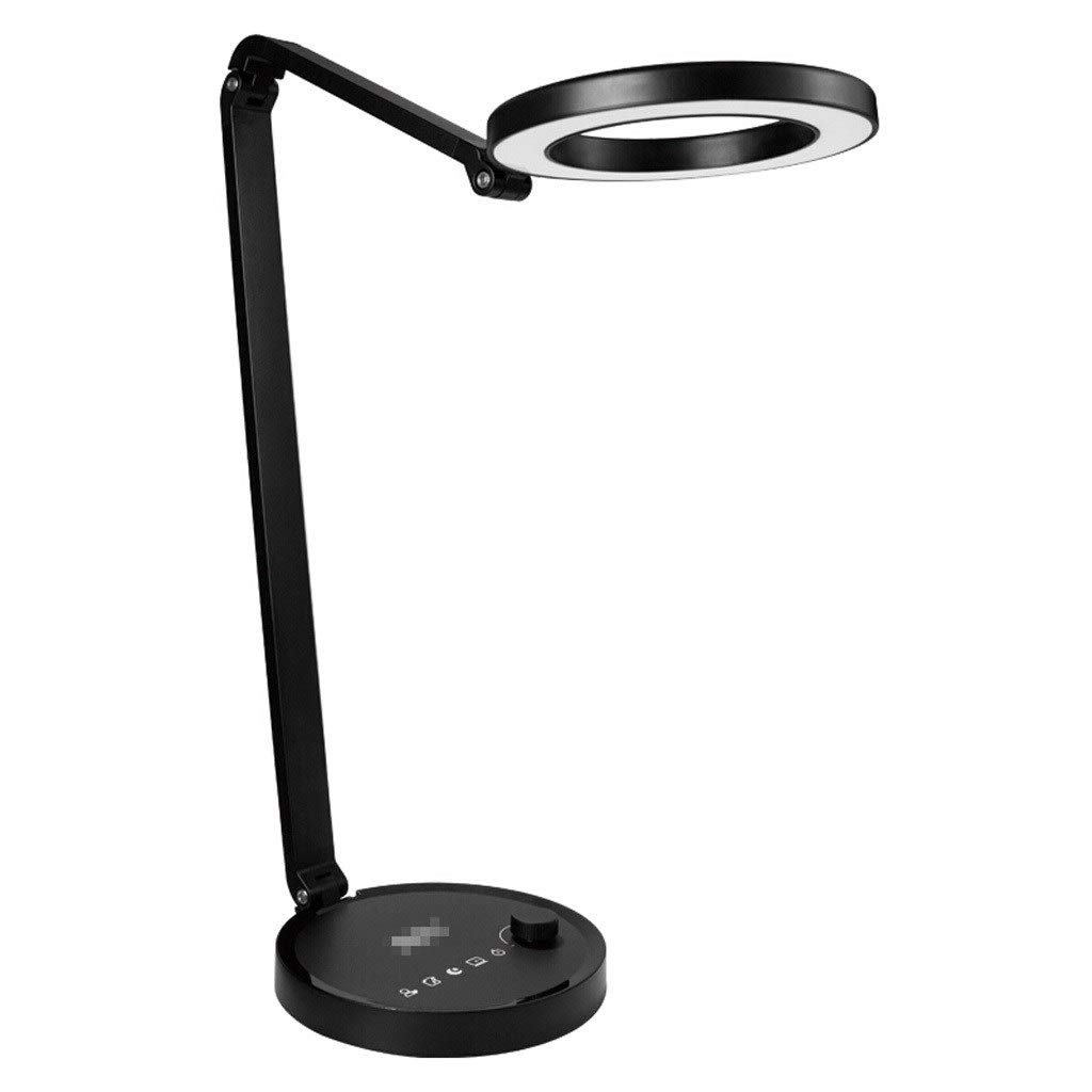 SQLCF LED Desk Lamp with 12-Level Dimming & Color Adjustment - Non-Flicker Study Lamp for Students, Kids Reading, Office Work, Writing & Bedroom Nightstand - Eye-Caring Task Light for Home, Dorm & Workspace
