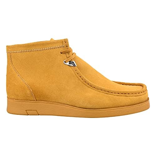 **Waterproof Suede Leather Chukka Boots for Men - Slip-Resistant Moccasin Toe Lace-Up Casual Shoes | Perfect for Easter Gifts, Outdoor Hiking & Everyday Wear**