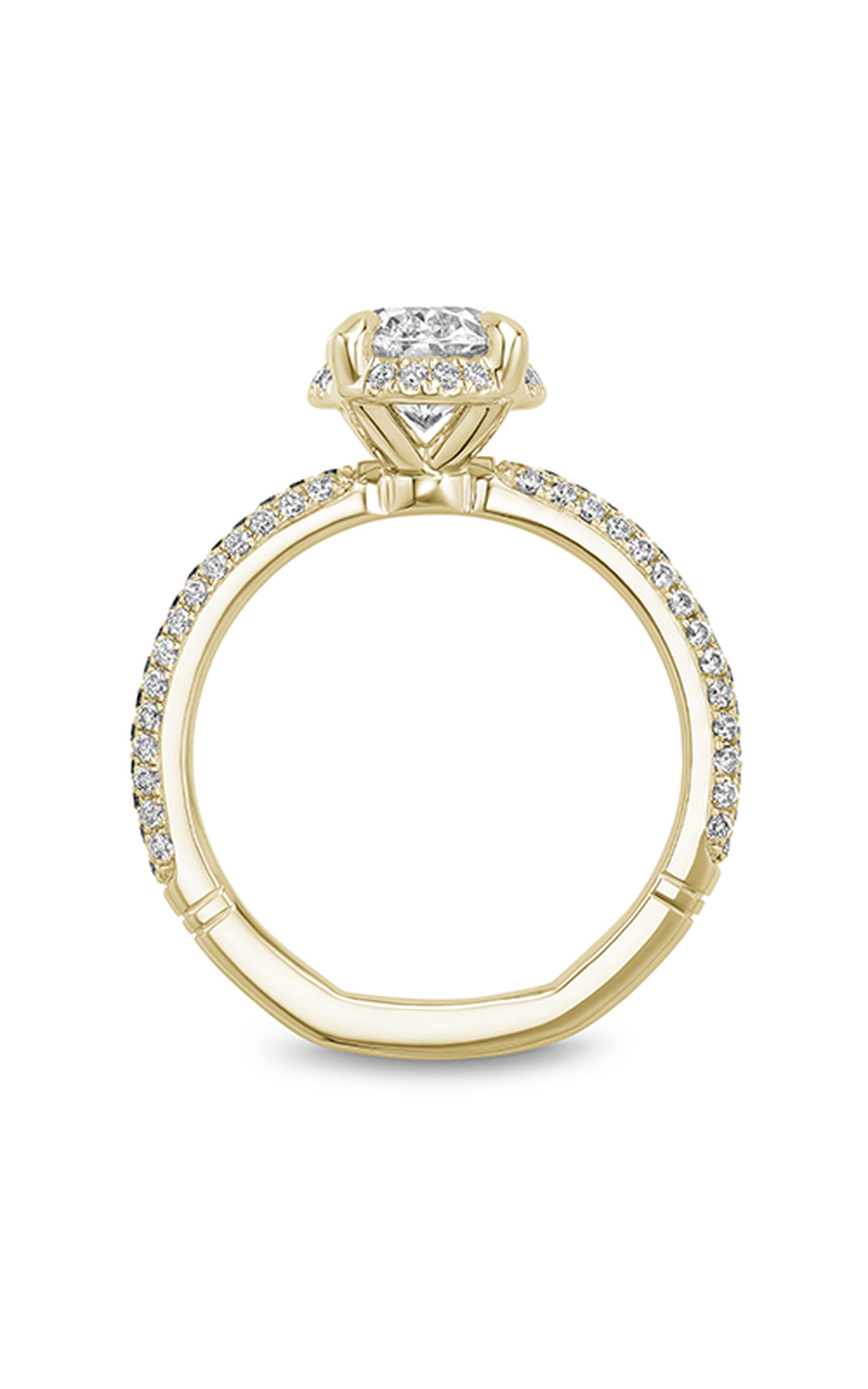 Noam Carver Atelier A041 02YA Diamond Engagement Ring - Elegant Solitaire Ring for Proposals, Weddings & Anniversaries
