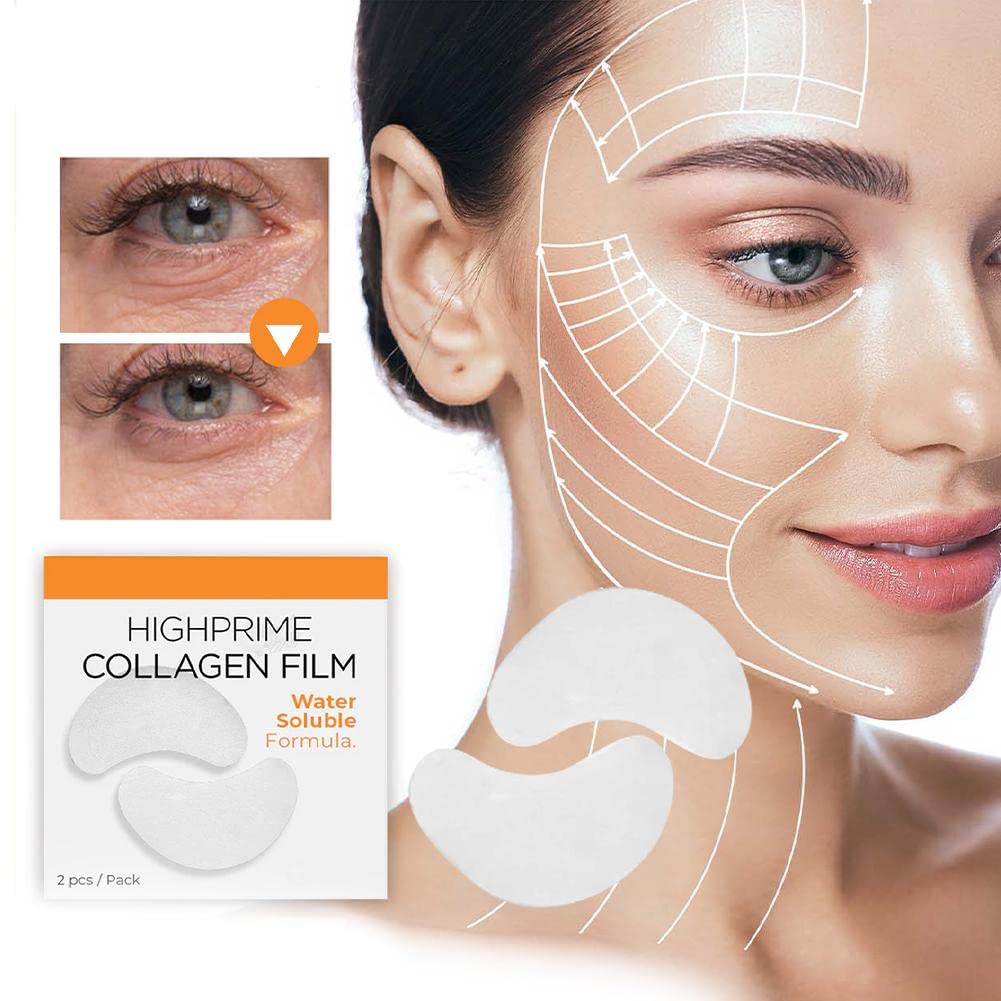 Highprime Soluble Eye Zone Mask - Dark Circle & Fine Lines Treatment - Korean Beauty Firming Mask for Puffy Eyes & Anti-Aging Skincare | Perfect for Night Routine & Travel