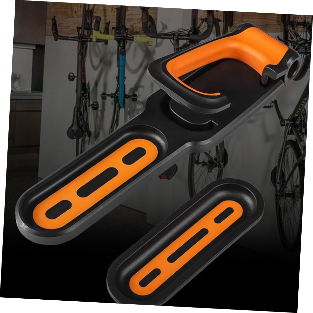 Happyyami 2-Pack Wall Mounted Bike Hooks - Heavy Duty Clothes Hanger Storage for Jackets, Hats & Bags - Perfect for Garage, Bedroom & Entryway Organization
