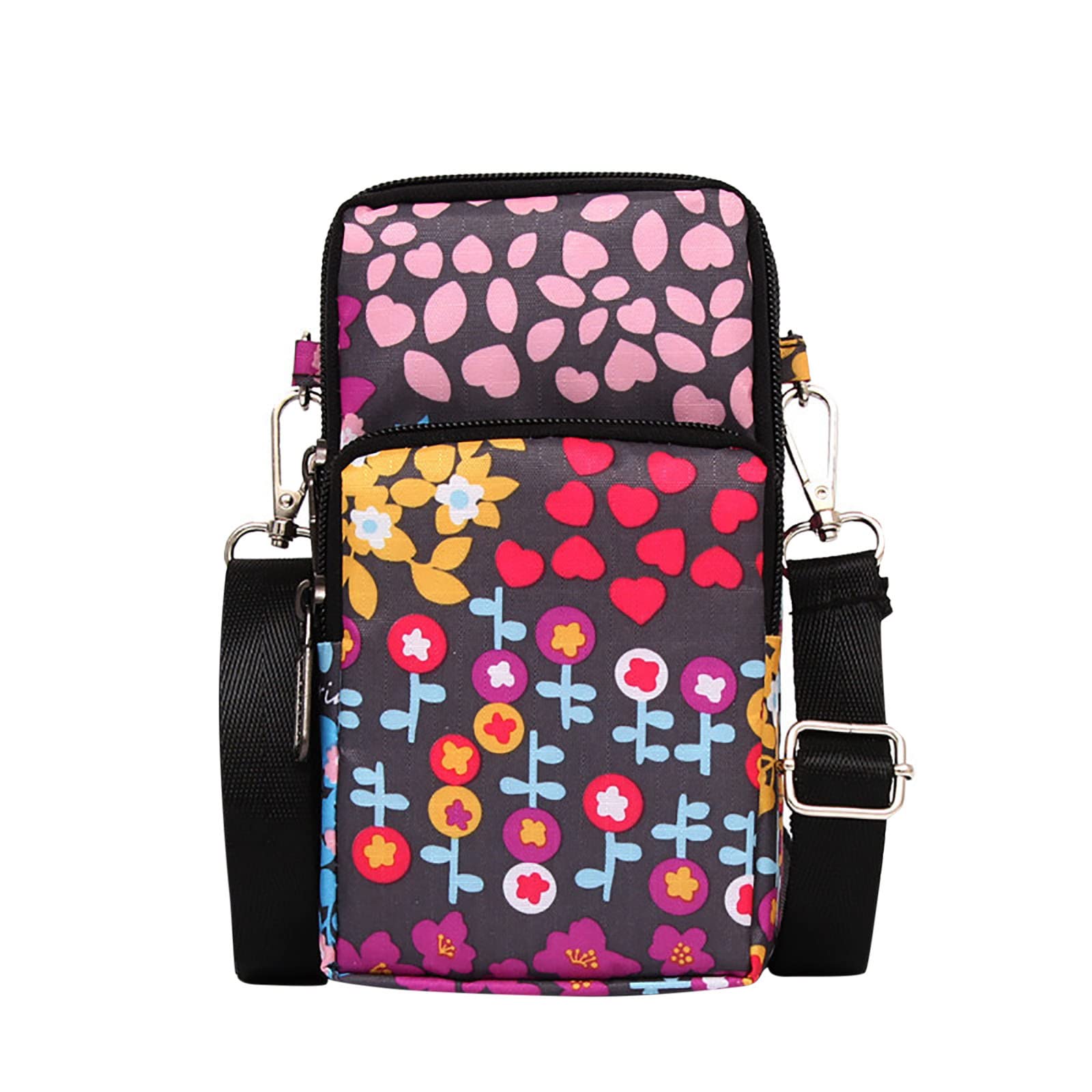 Stylish Crossbody Wallet Purse for Women - Mini Leather & Canvas Messenger Bag with Phone Pocket - Perfect for Travel, Work, and Daily Use