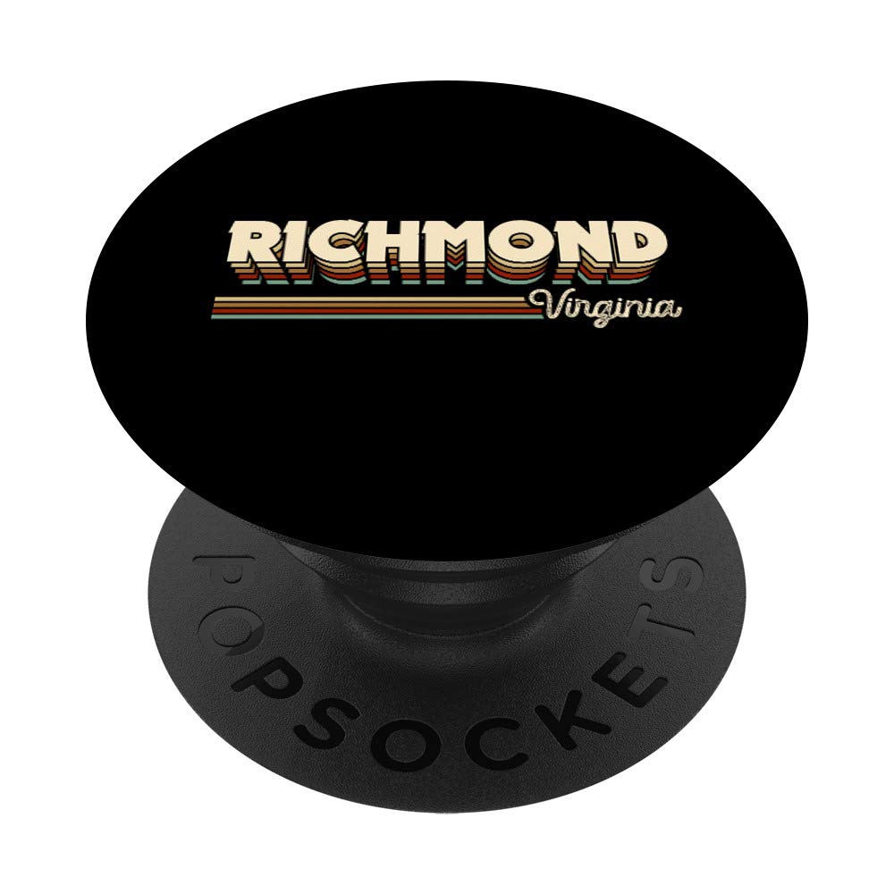 Retro Richmond Virginia VA Gifts for Men, Women & Kids - Vintage RVA PopSockets PopGrip: Swappable Phone & Tablet Grip - Perfect for Travel, Work & Everyday Use