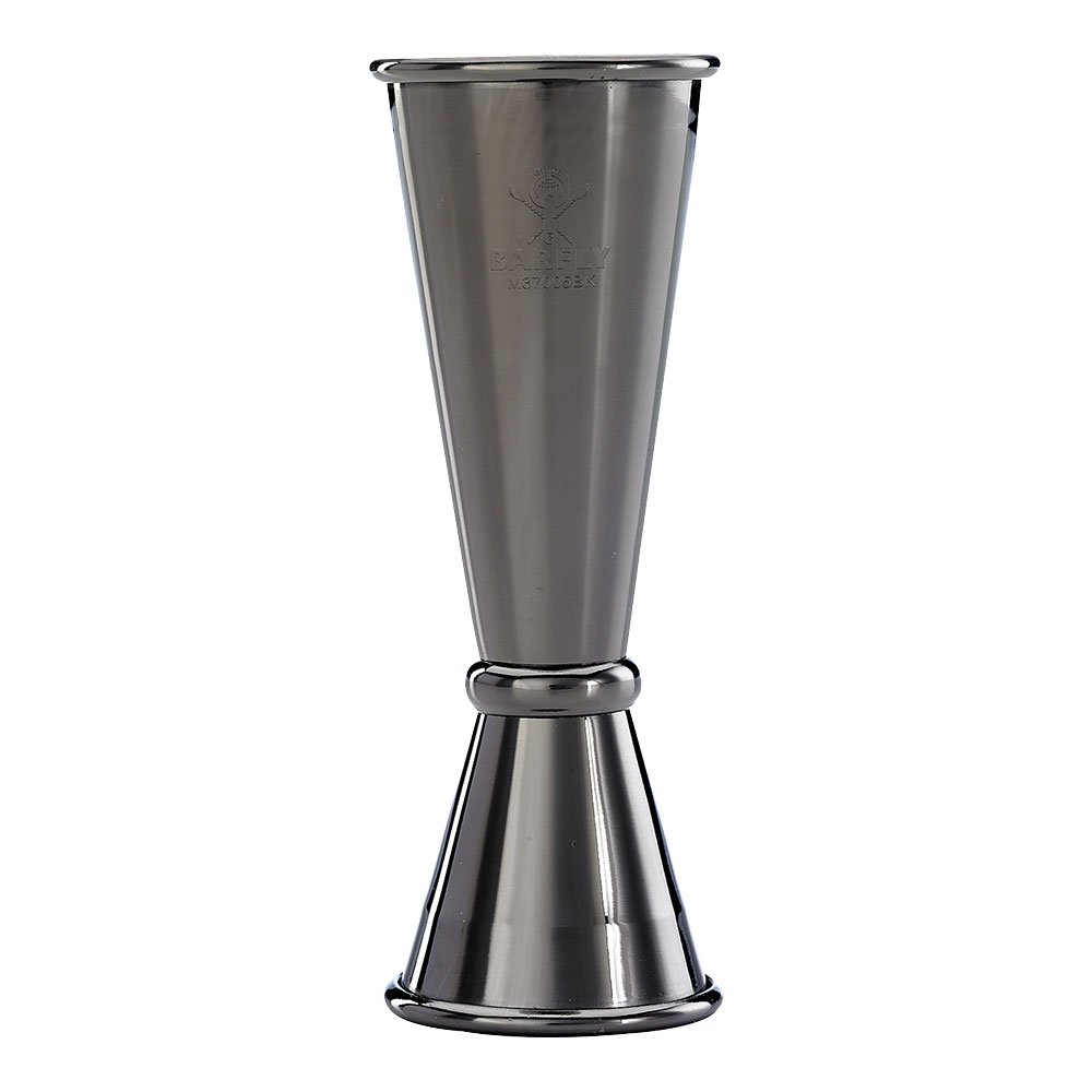 Barfly M37100BK 7-Piece Essentials Cocktail Shaker Set in Gun Metal Black - Perfect for Home Bars, Professional Mixology & Cocktail Parties