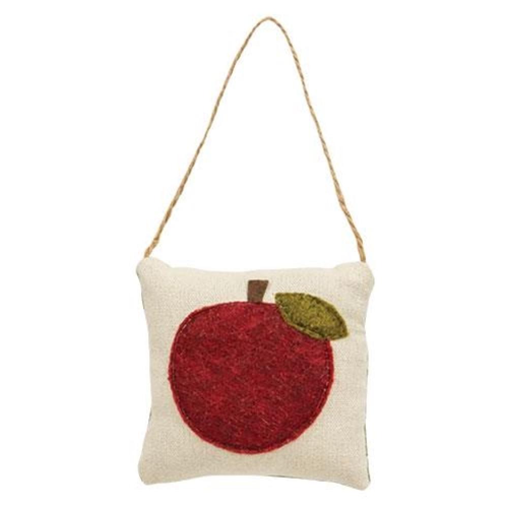 Apple Shaped Decorative Pillow - Soft Plush Throw Cushion for Home Decor, Bedroom, Living Room, and Seasonal Christmas Tree Ornament
